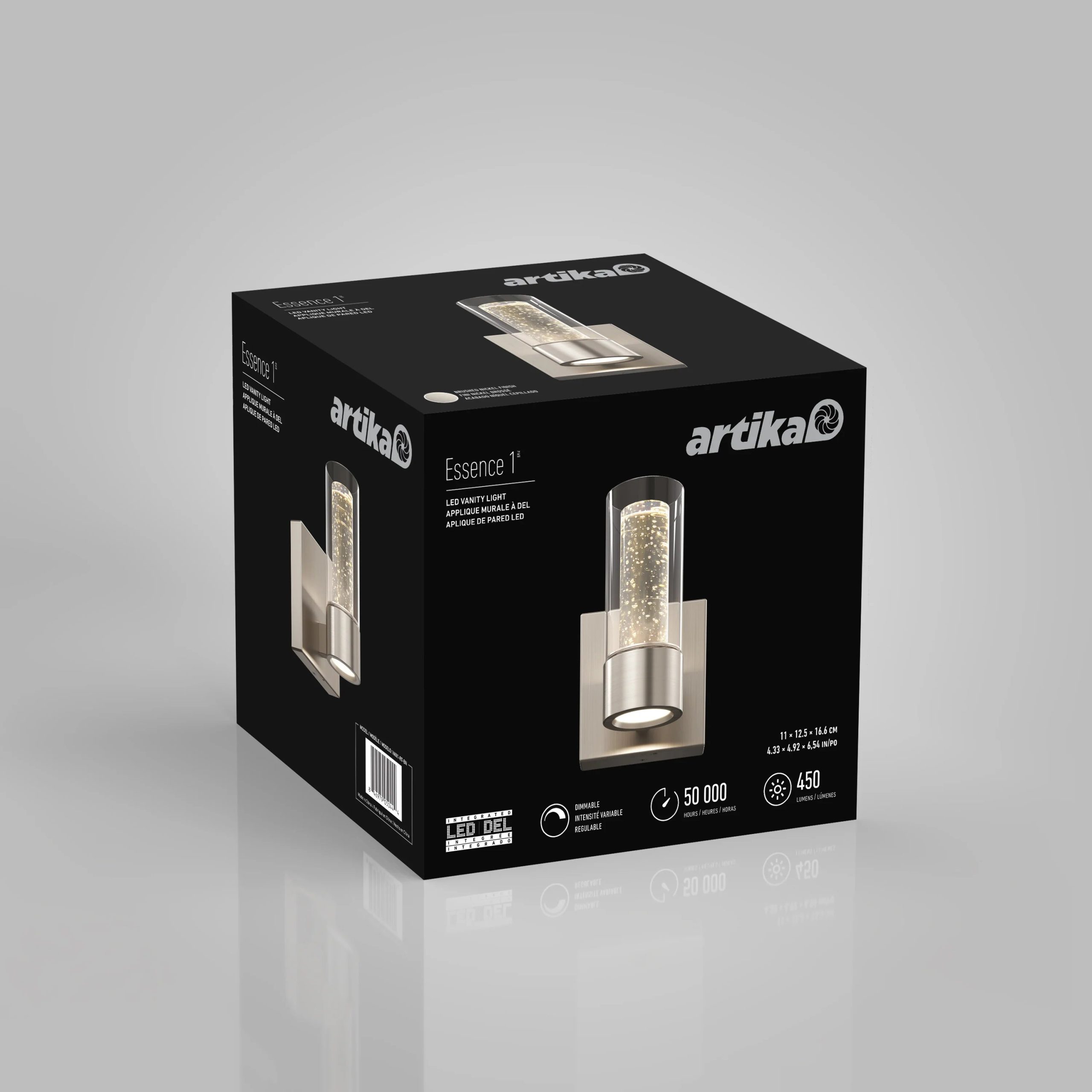 Artika Essence 4-in (11 cm) 1-Light Modern LED Vanity Light for Bathroom - Image 31