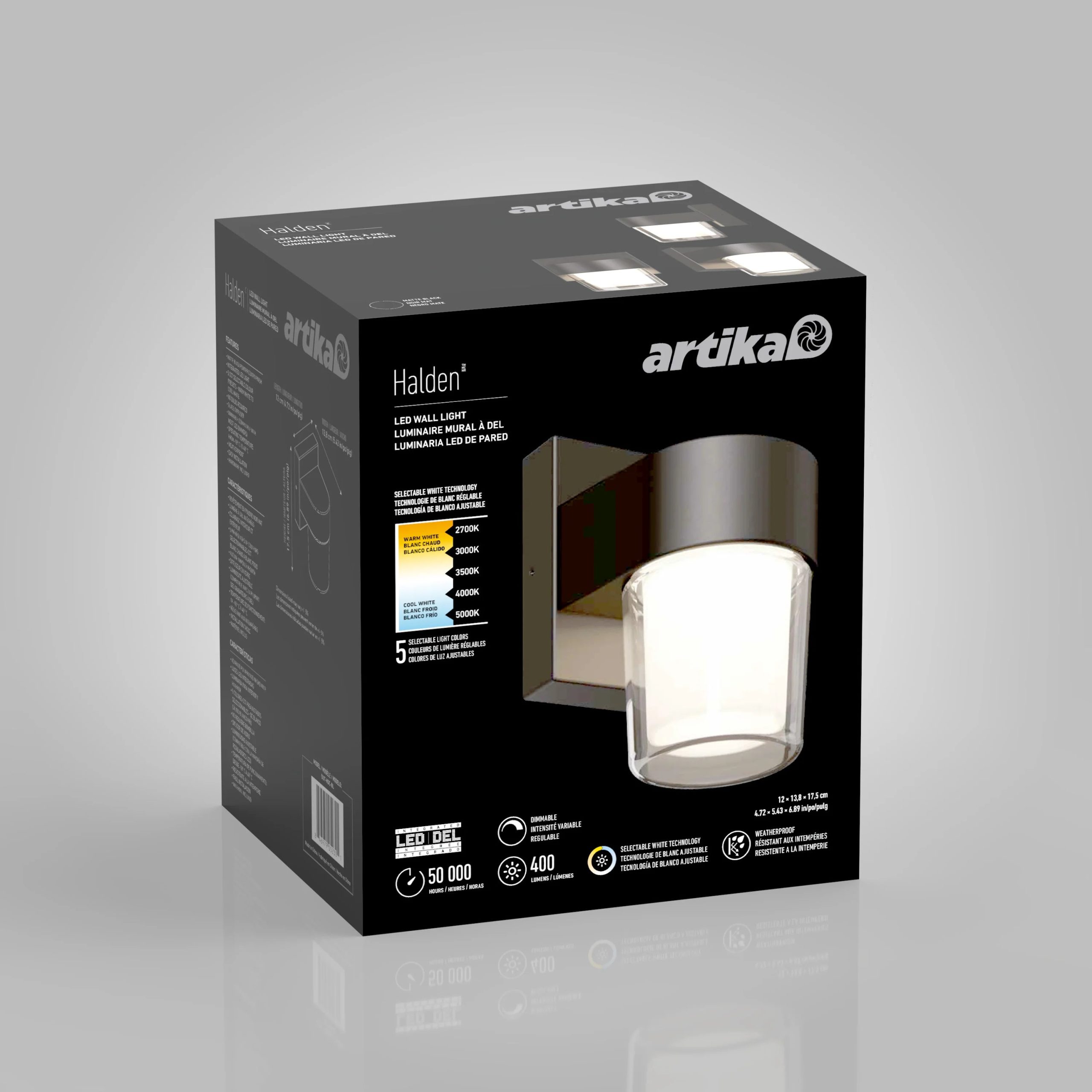 Artika Halden indoor-outdoor LED wall light 5 CCT - Image 13