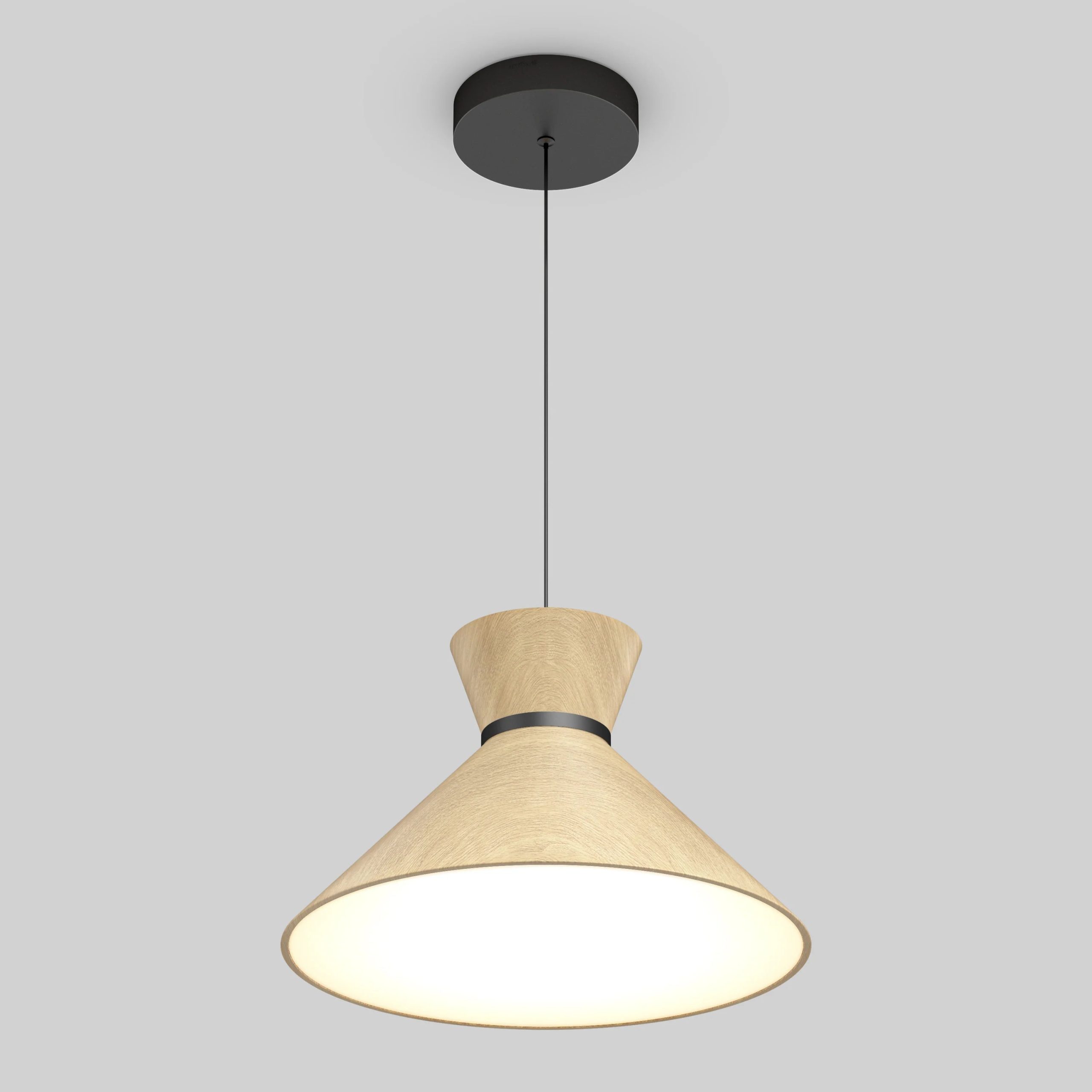 Artika Inoa LED pendant light 5 CCT black and wood - Image 14