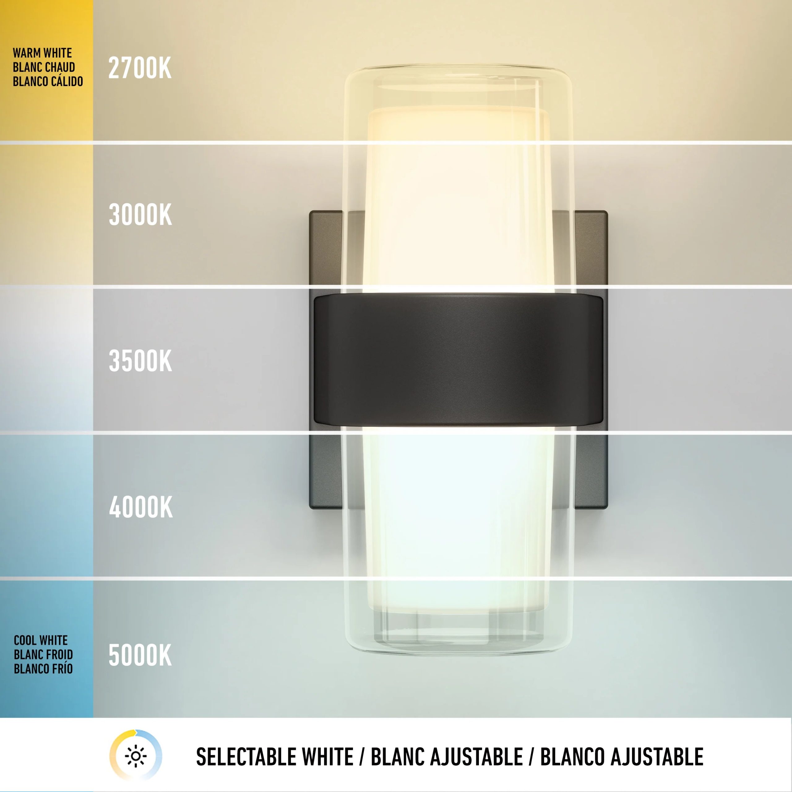 Artika Colton modern LED indoor-outdoor wall light 5 CCT - Image 7
