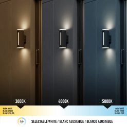 Alternative view of Artika Linea Square LED indoor-outdoor wall light 3 CCT