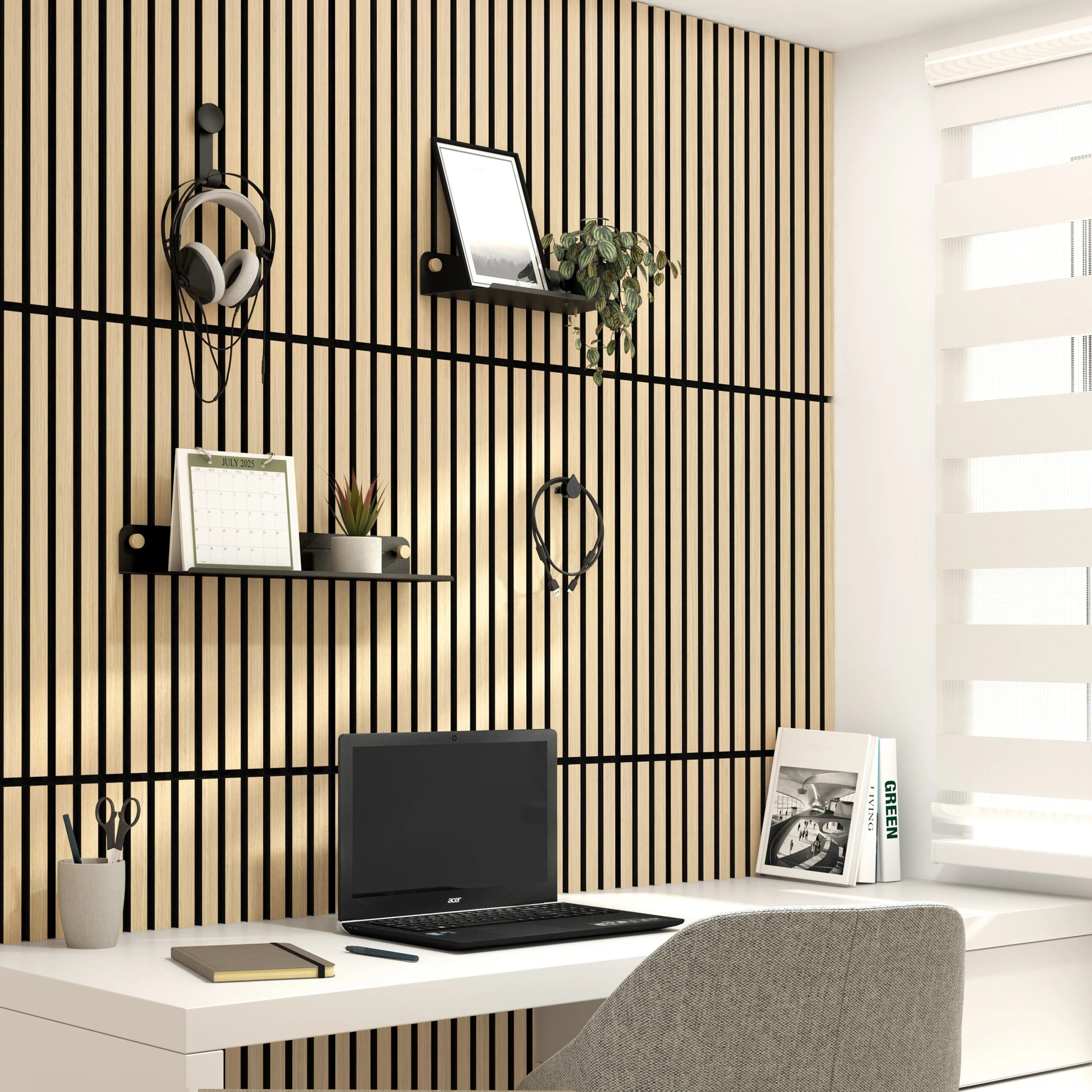Artika Sonokit set of shelves and hooks for Sonolok and Sonofold wall panels - Image 8