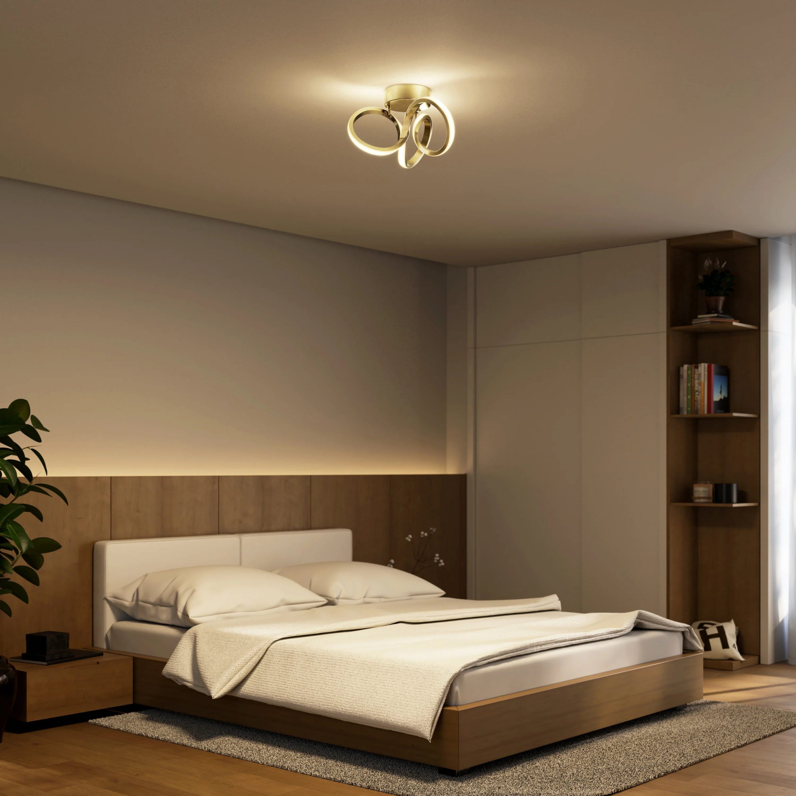 Artika Swirl 14 in. (35 cm) Modern LED Flush Mount Ceiling Light - Image 13