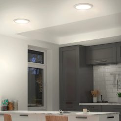 Alternative view of Artika Europa Disk 9 in. (23 cm) Modern LED Flush Mount Ceiling Light 3 CCT