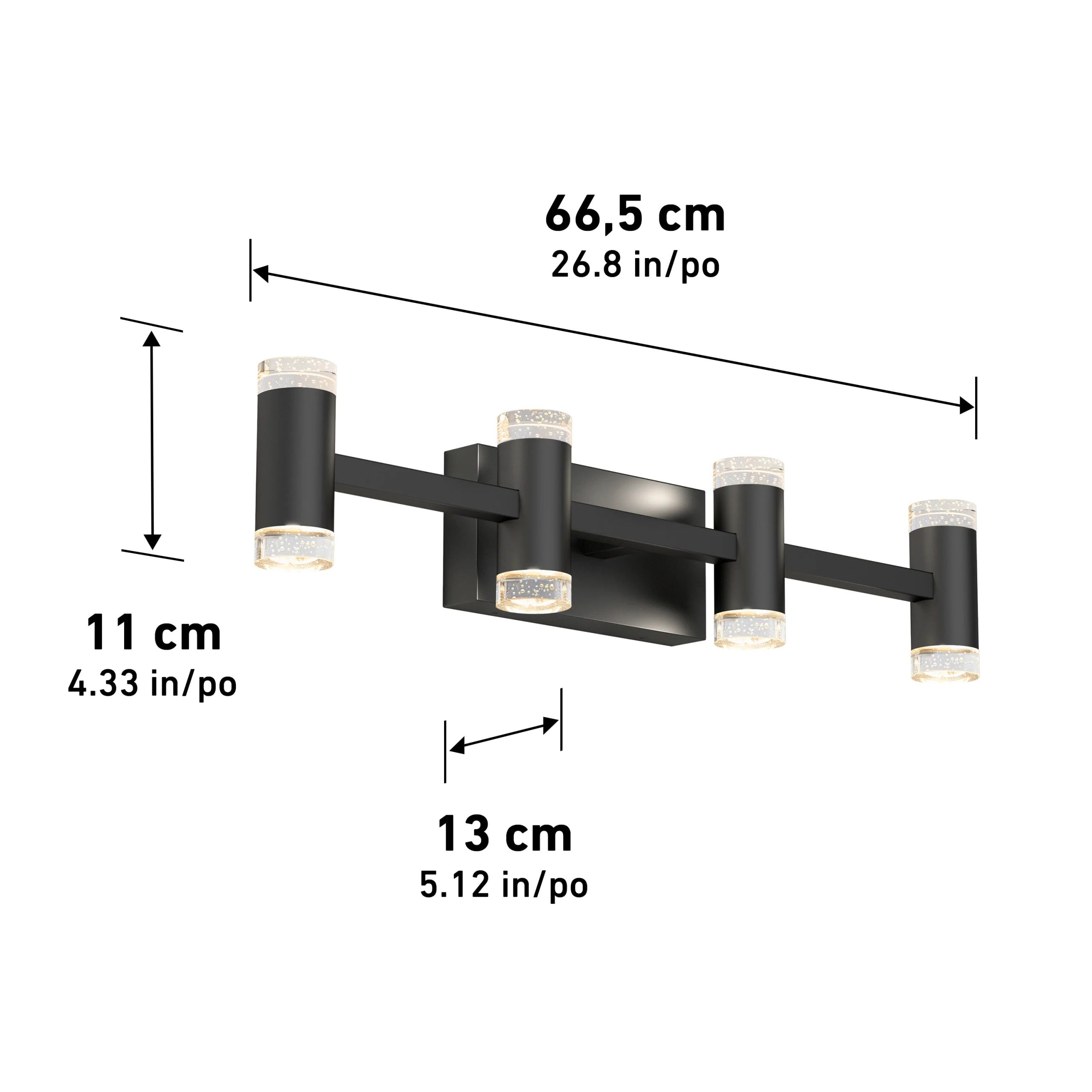 Artika Mist 27-in (67 cm) Integrated LED 5-CCT Vanity Light Bar for Bathroom - Image 17