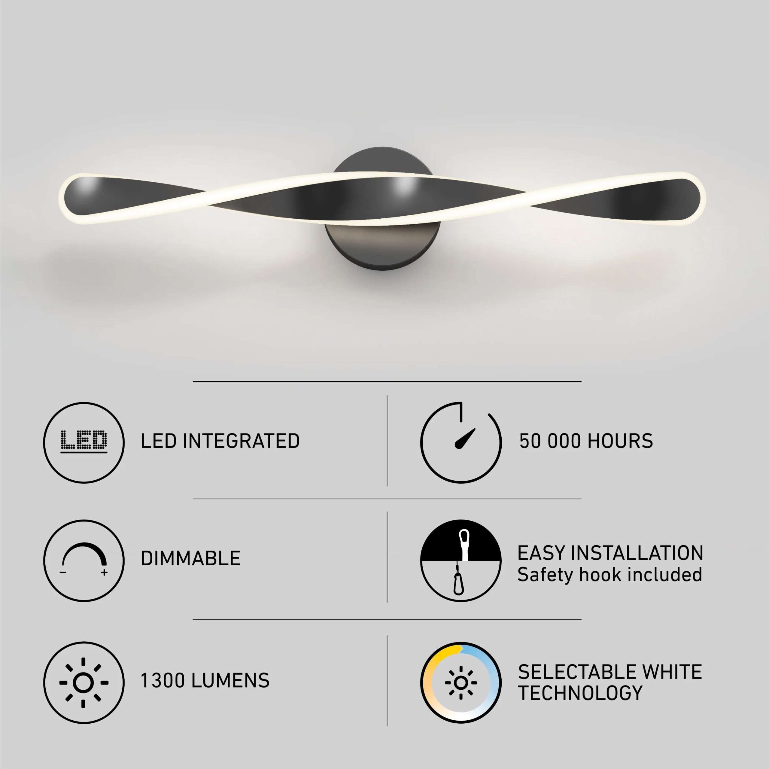 Artika Finley 28-in (70 cm) Integrated LED 3-CCT Vanity Light Bar for Bathroom - Image 11