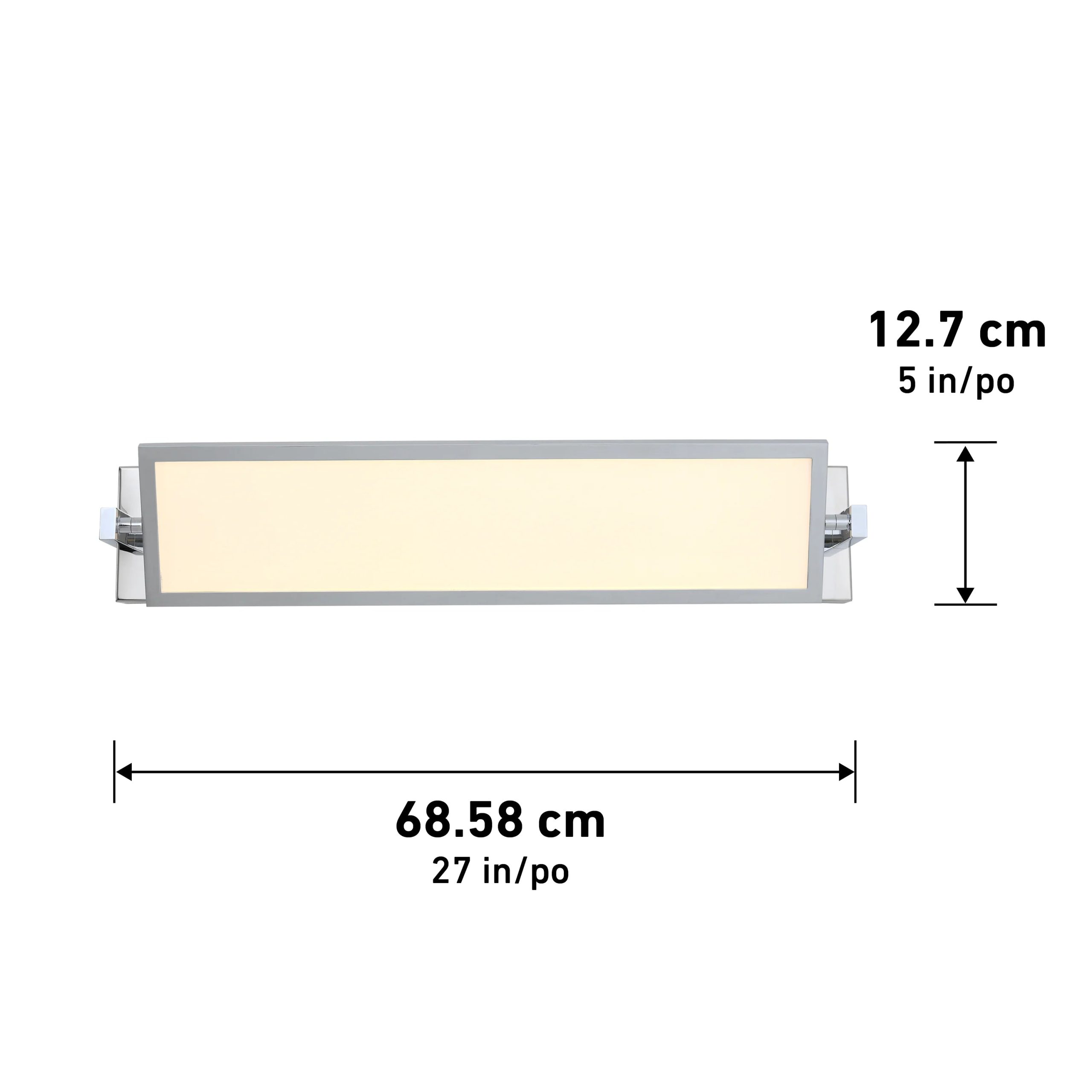 Artika Reflection 27-in (68 cm) Integrated LED Vanity Light Bar for Bathroom - Image 8