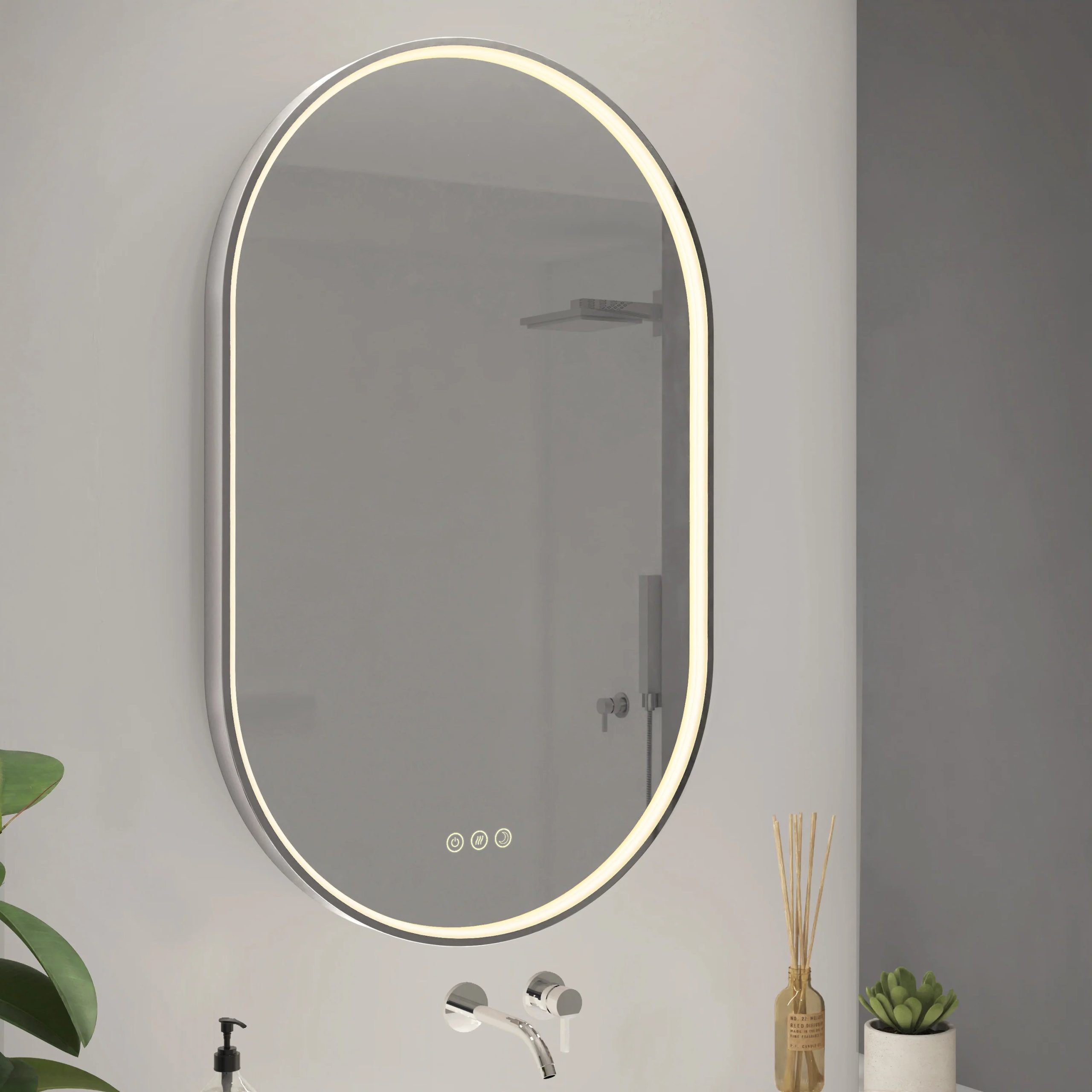 Artika Royce 20 in. x 32 in. (51 x 81 cm) 3 CCT Anti-Fog LED Bathroom Mirror - Image 7