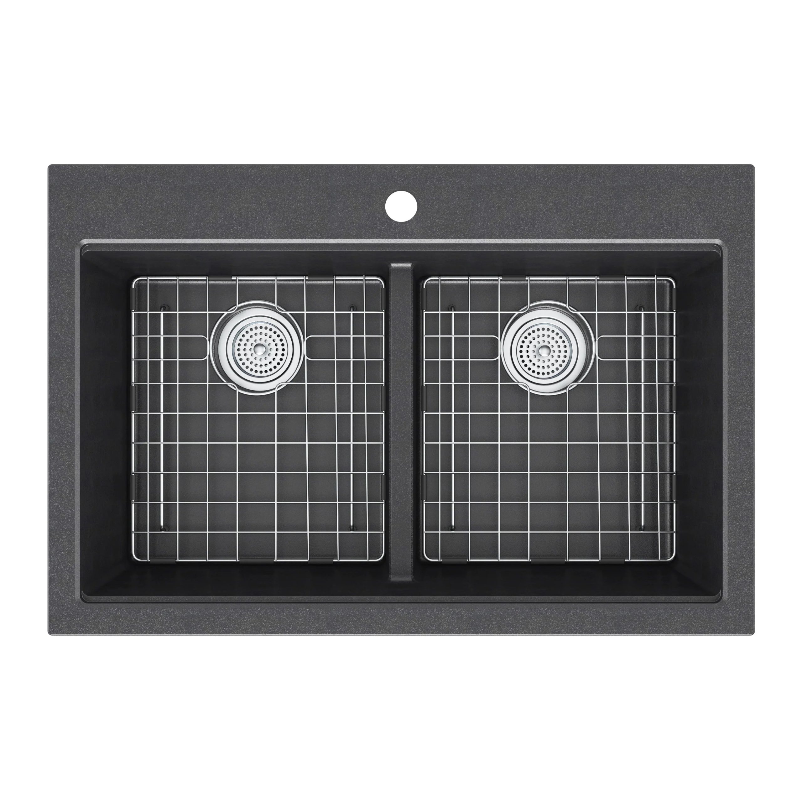 Artika Baycrest 33 in. (84 cm) Double Bowl Kitchen Sink Black - Image 5