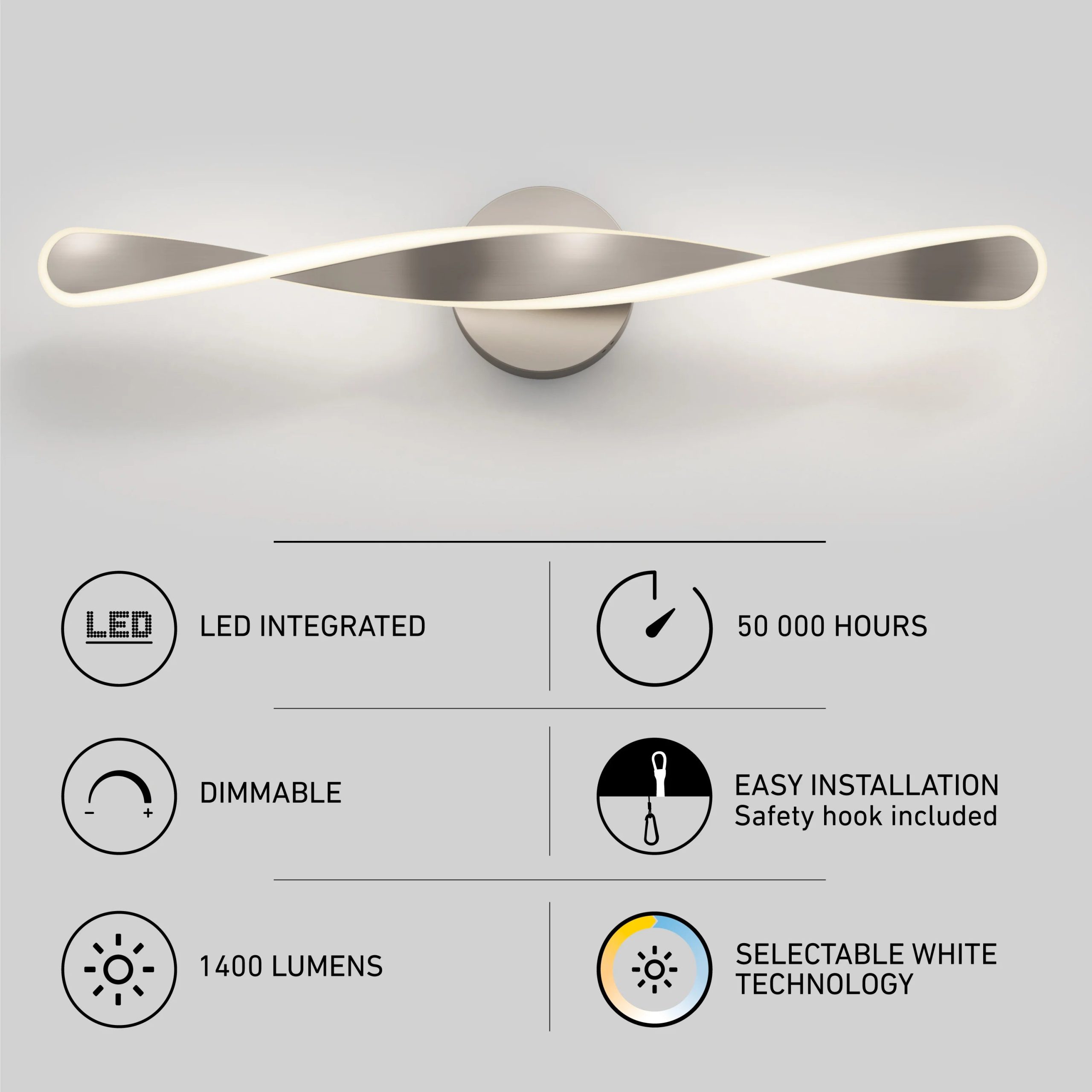 Artika Finley 28-in (70 cm) Integrated LED 3-CCT Vanity Light Bar for Bathroom - Image 23