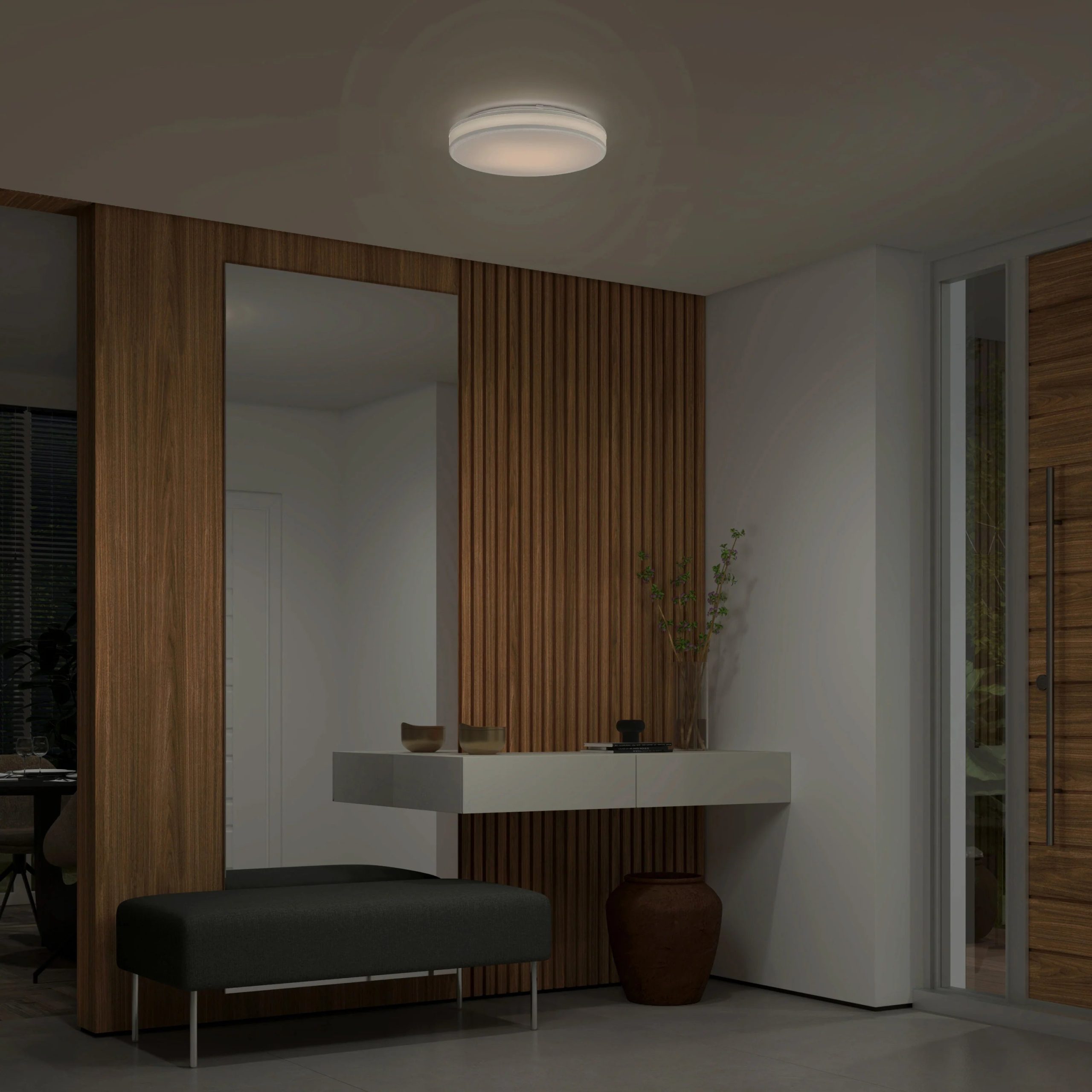 Artika Hemisphere 15 in. (38 cm) Modern LED Flush Mount Ceiling Light 5 CCT - Image 79