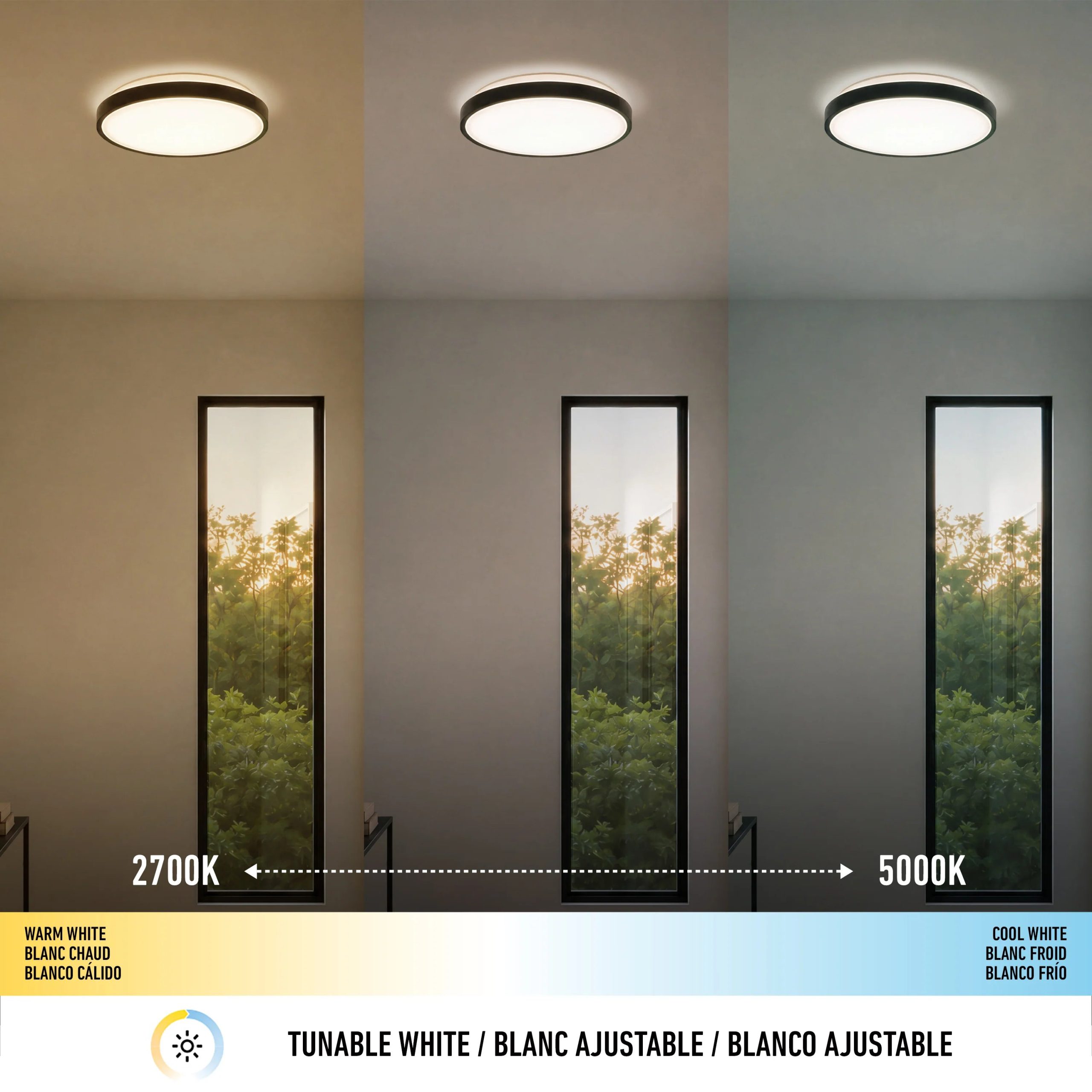 Artika Isara 12 in. (30 cm) RGBIC LED Flush Mount Interchangeable Trim - Image 10