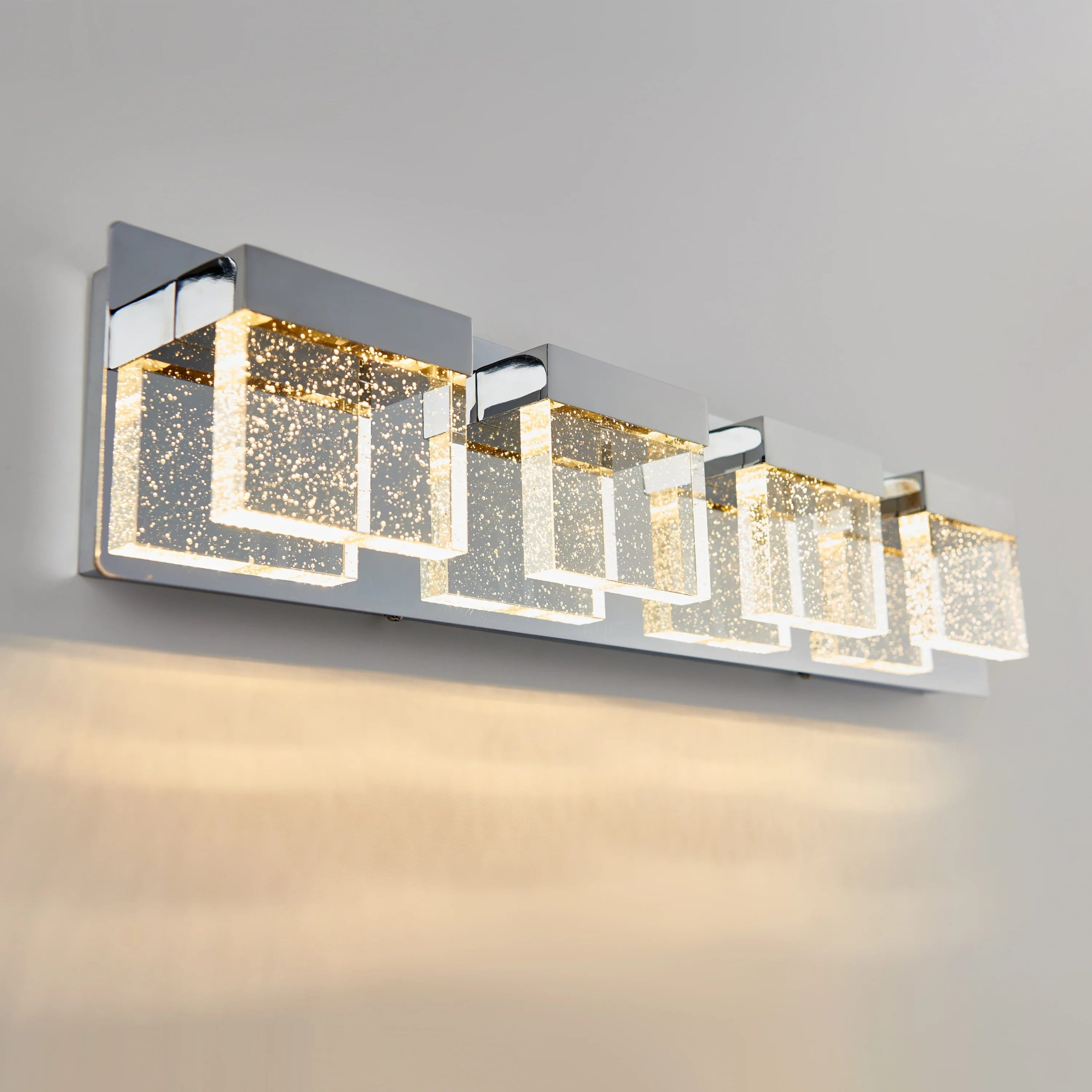 Artika Bubble Cube 24-in (61 cm) 4-Light Modern LED Vanity Light Bar for Bathroom - Image 6