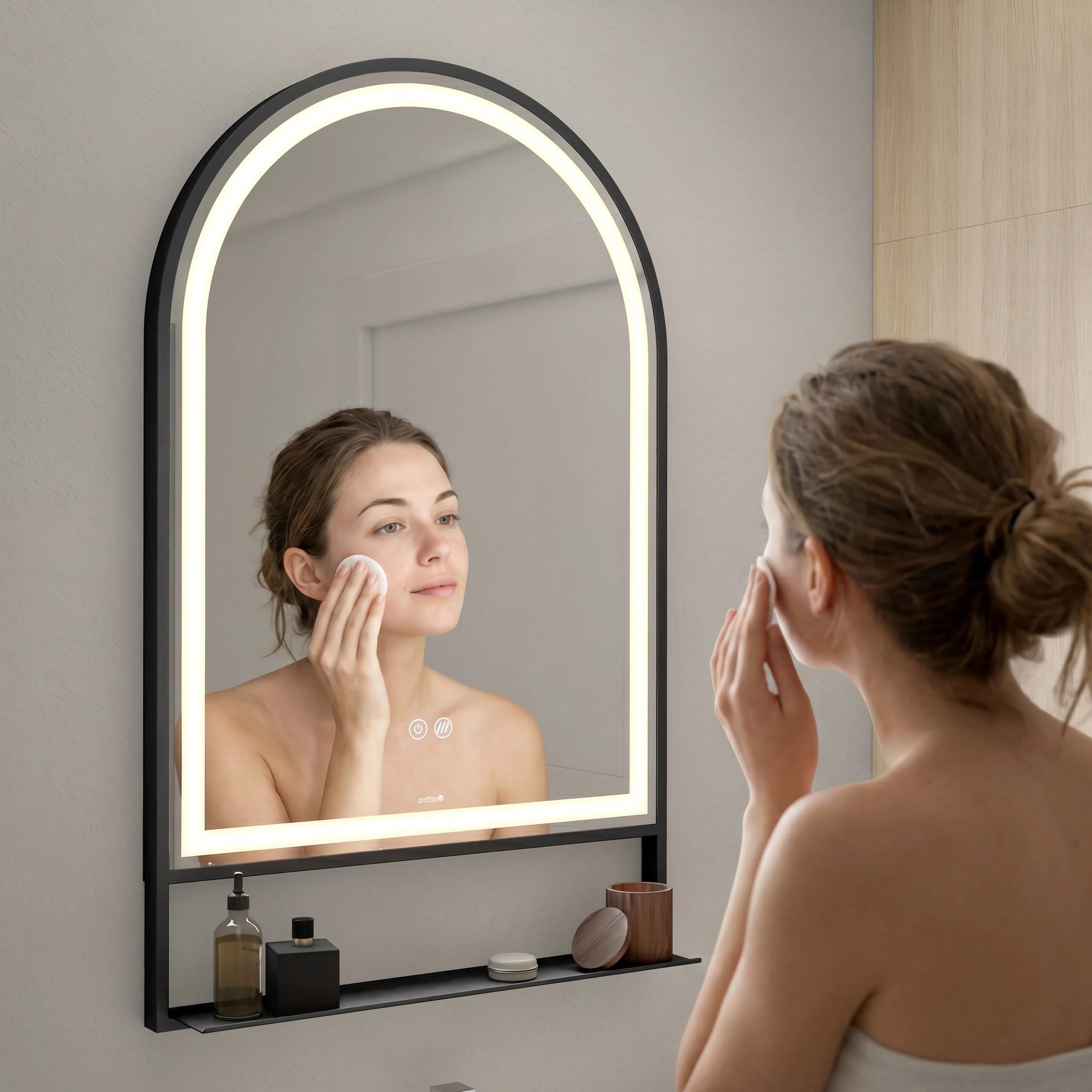 Artika Arturo 20 in. x 32 in. LED mirror 3 CCT with defogger - Image 2
