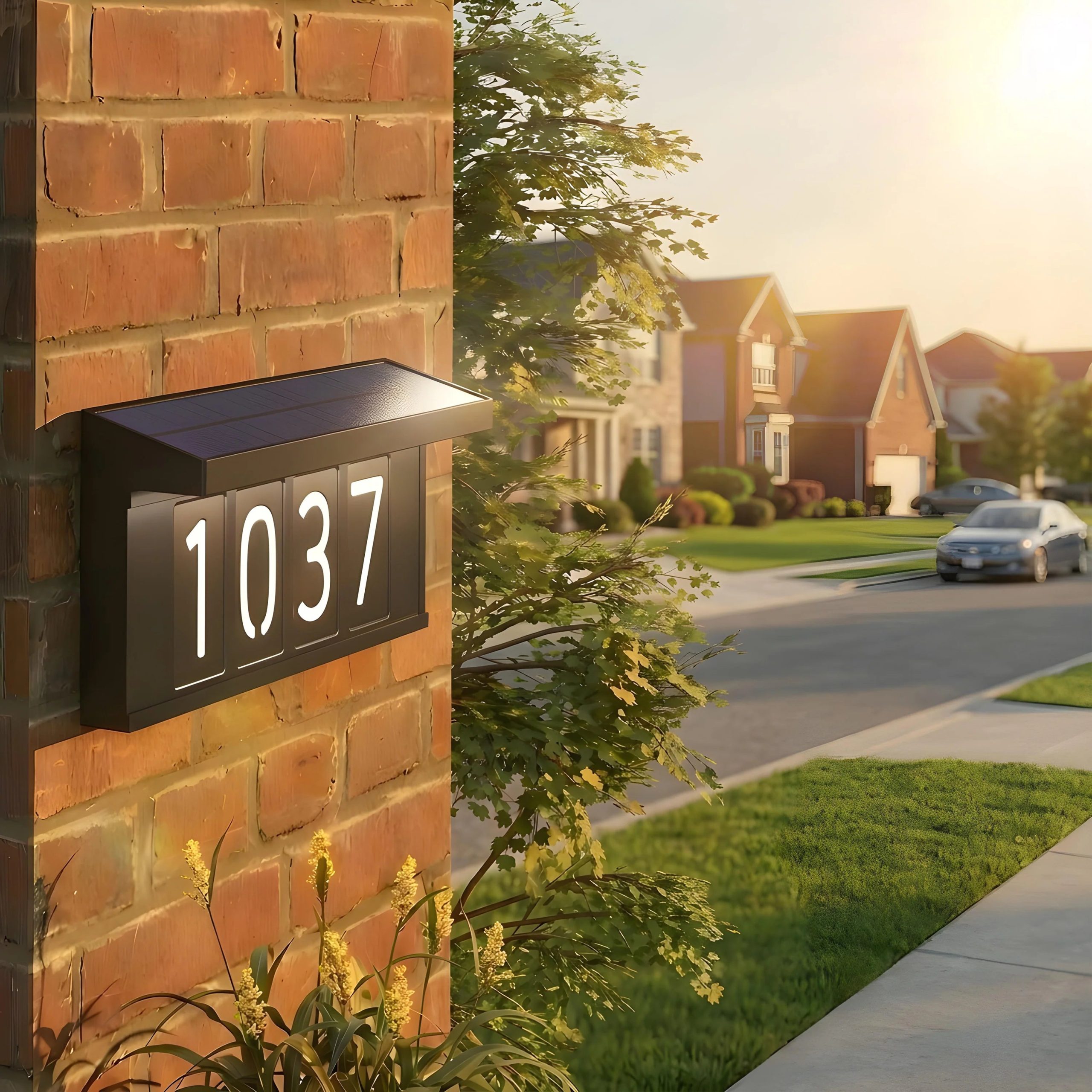 Artika Bowen solar LED outdoor address wall light 5 CCT - Image 16