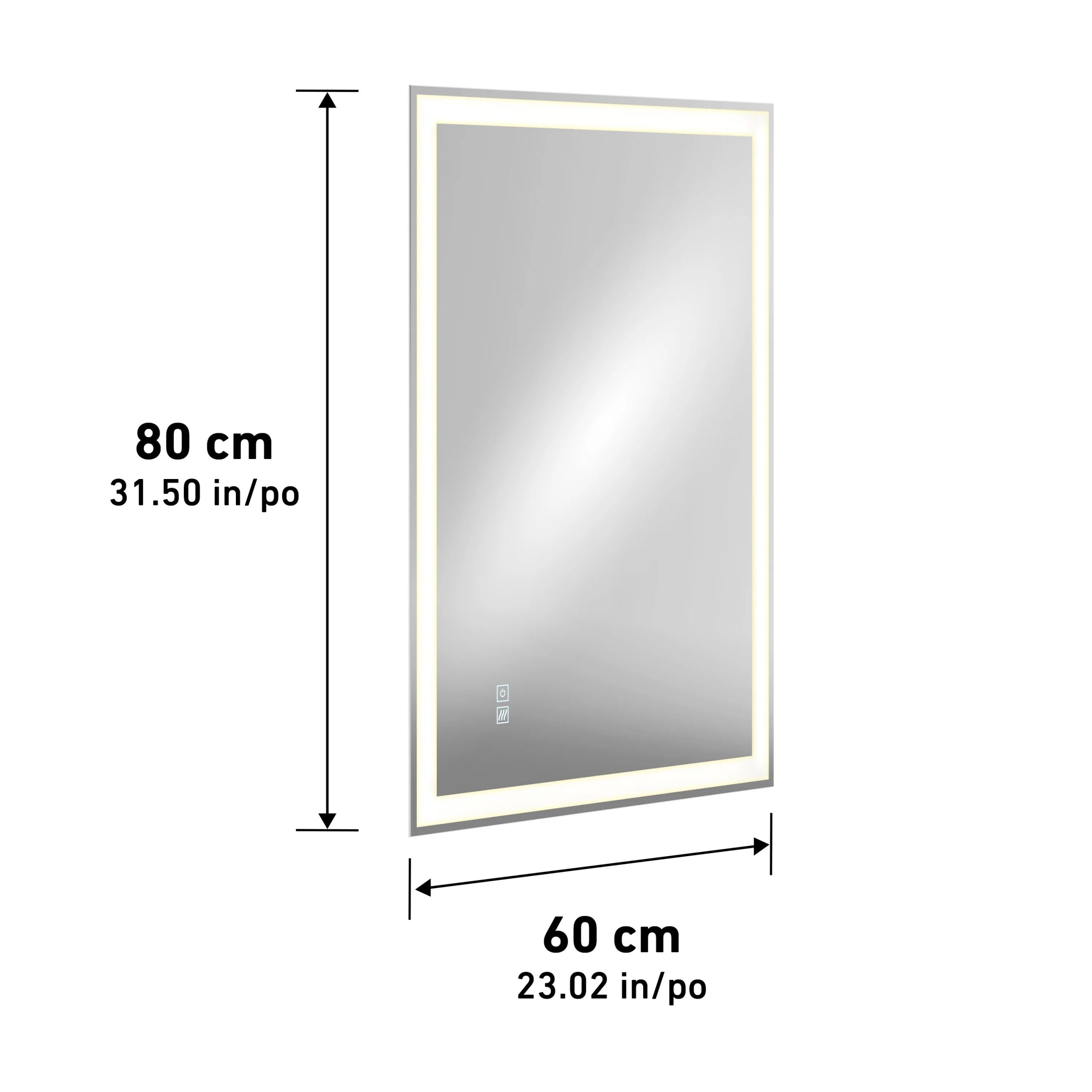 Artika Sofia 24 in. x 32 in. (61 x 81 cm) 3 CCT Anti-Fog LED Bathroom Mirror - Image 15