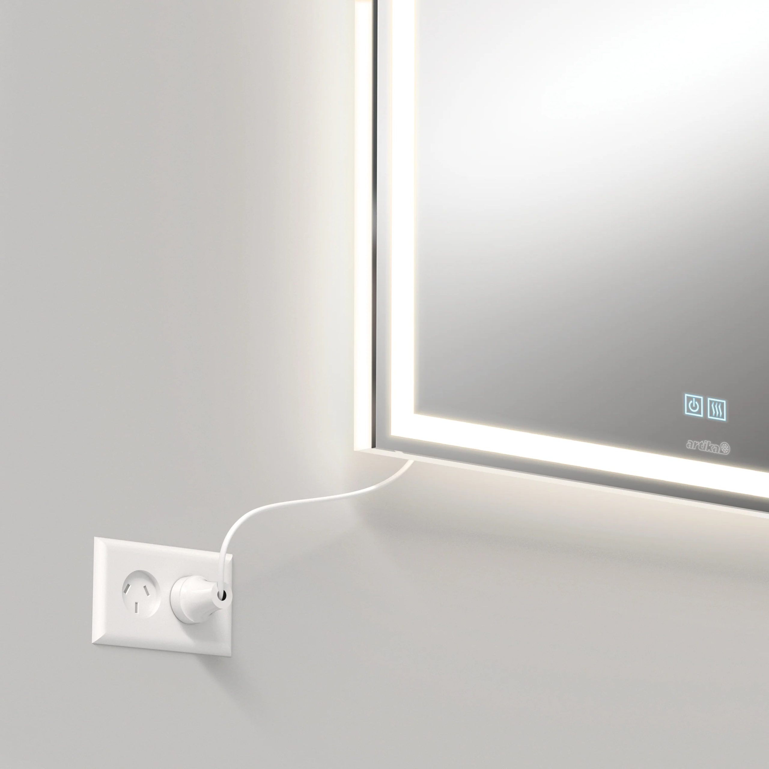 Artika Aurea 24 in. x 31 in. (61 x 79 cm) Anti-Fog LED Bathroom Mirror - Image 3
