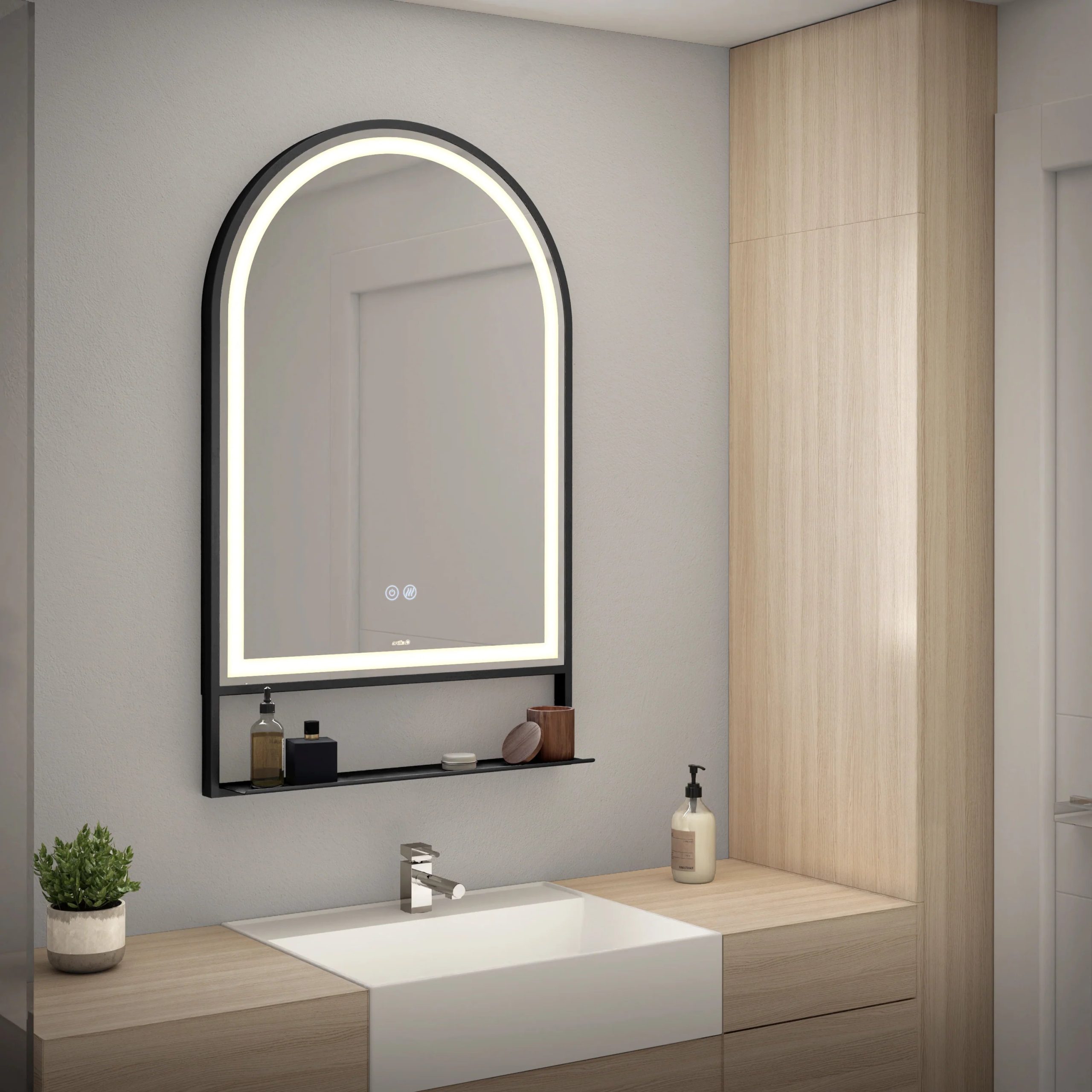Artika Arturo 20 in. x 32 in. LED mirror 3 CCT with defogger - Image 10