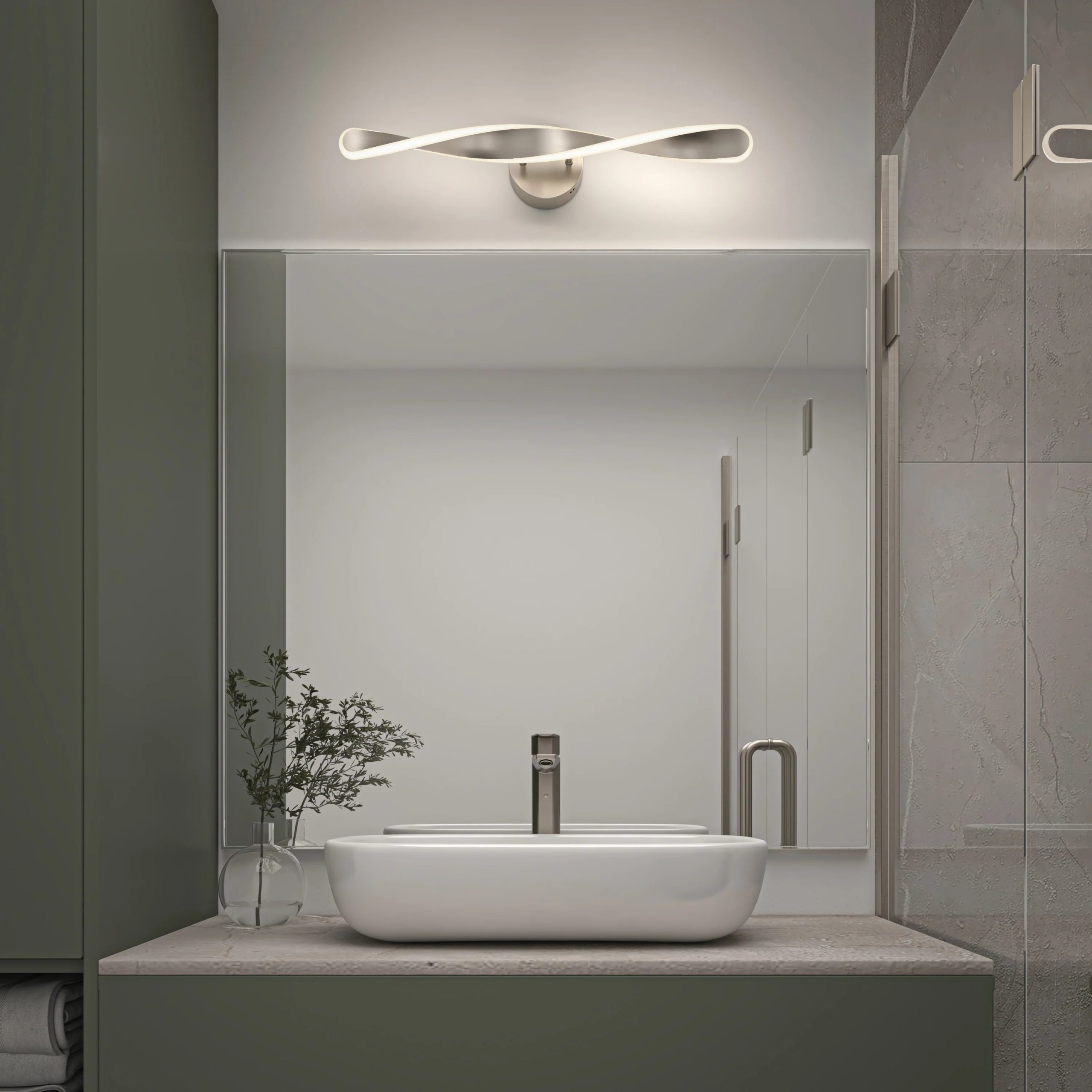 Artika Finley 28-in (70 cm) Integrated LED 3-CCT Vanity Light Bar for Bathroom - Image 26