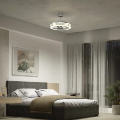 Alternative view of Artika Horizon 23 in. (58 cm) LED modern fandelier ceiling fan with light - includes remote