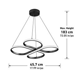 Alternative view of Artika Atrium LED pendant light 5 CCT