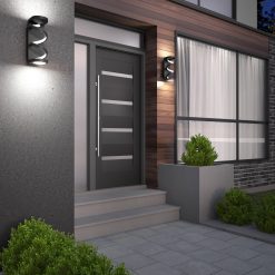 Alternative view of Artika Swirl indoor-outdoor LED wall light