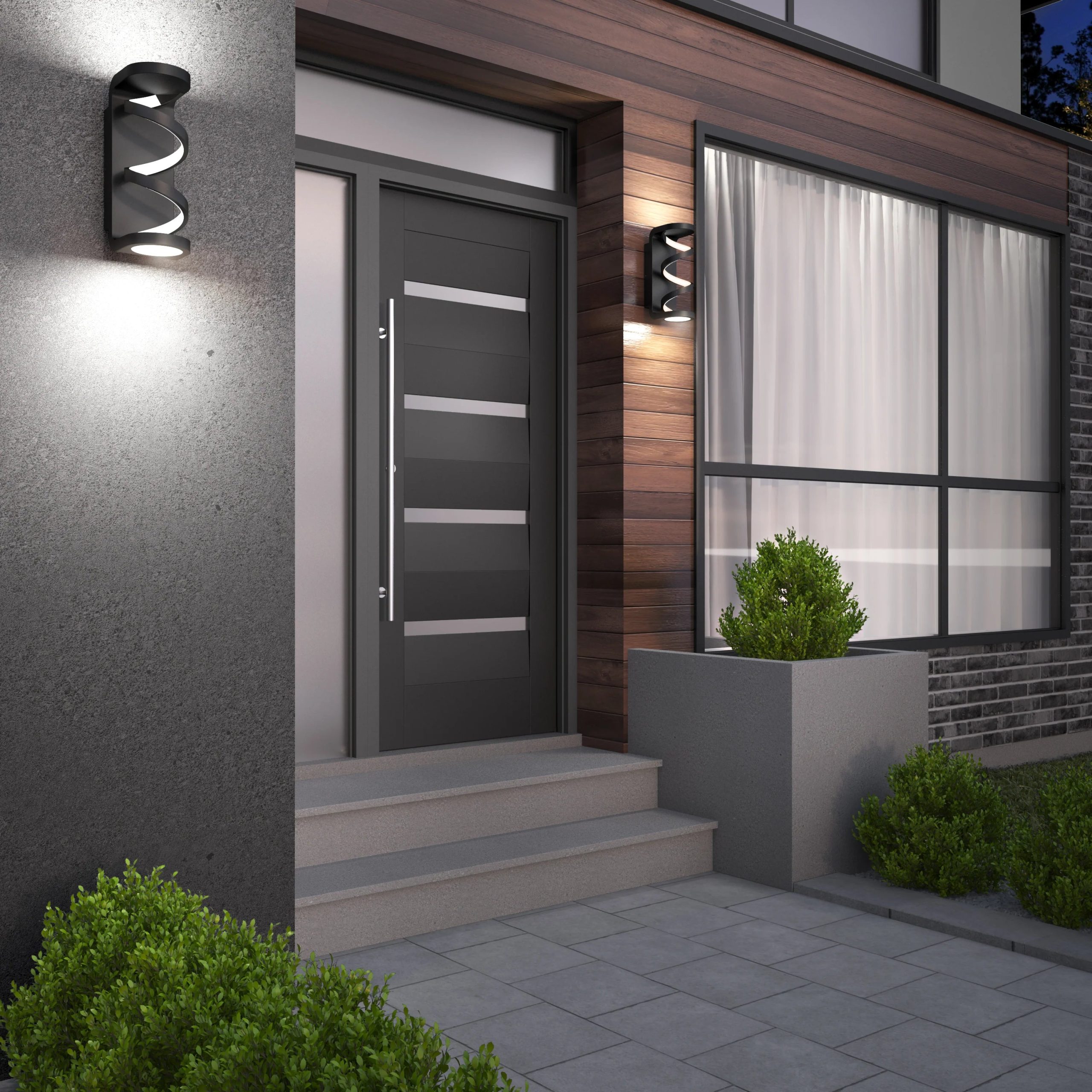 Artika Swirl indoor-outdoor LED wall light - Image 2