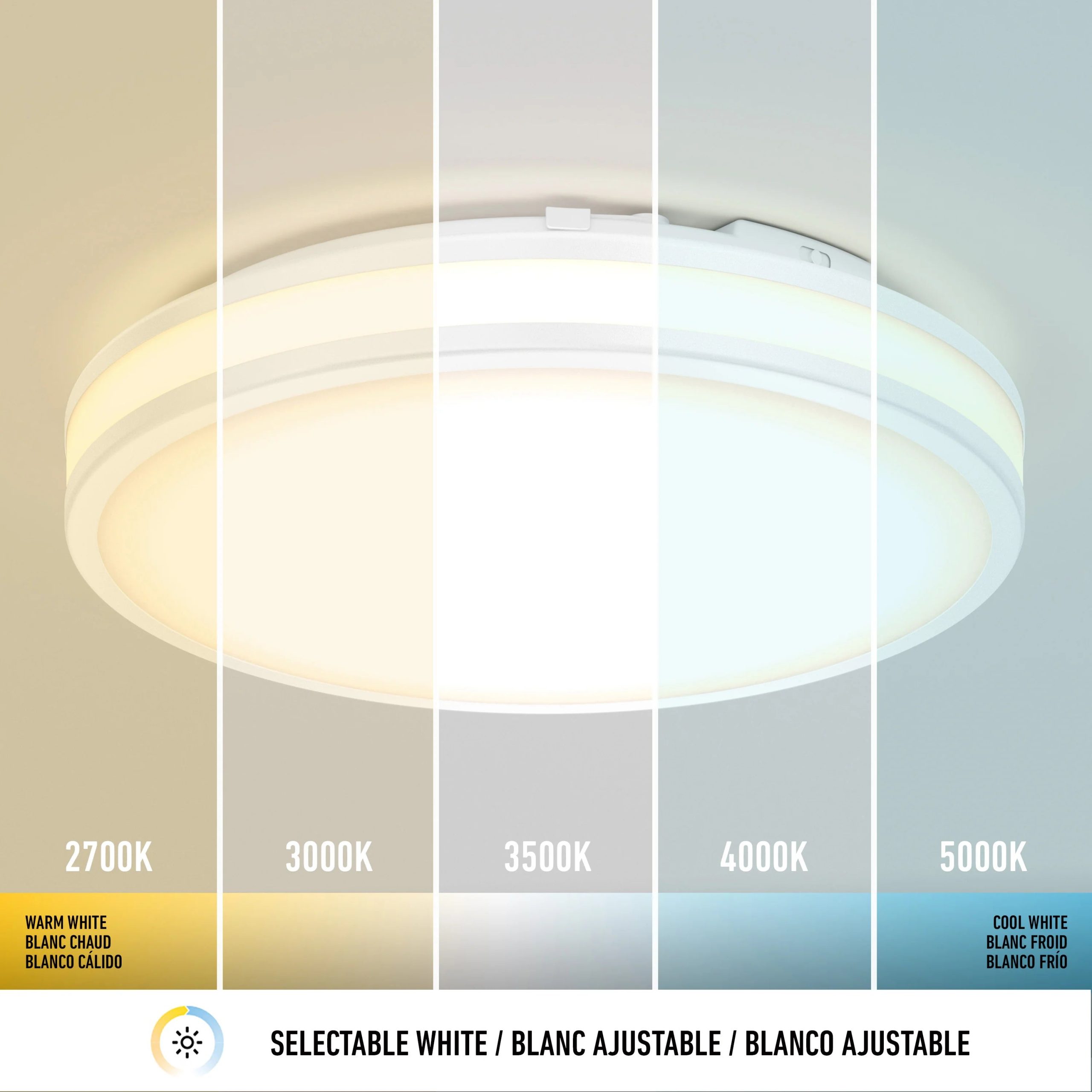 Artika Hemisphere 15 in. (38 cm) Modern LED Flush Mount Ceiling Light 5 CCT - Image 74