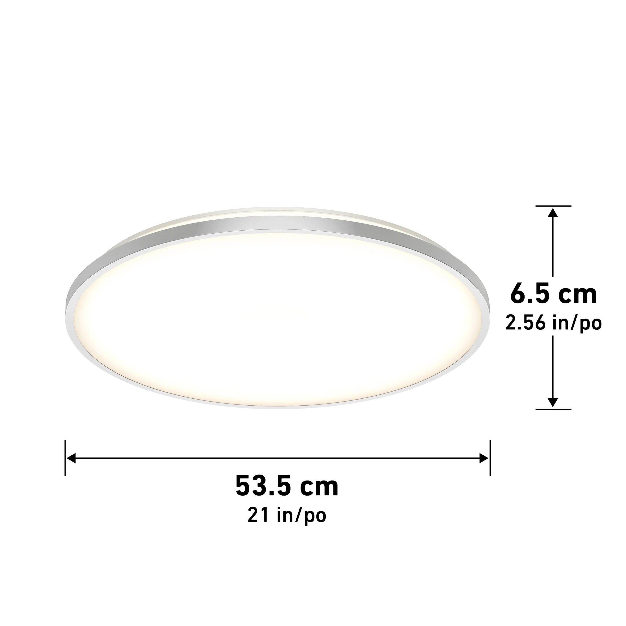 Artika Europa 21 in. (54 cm) Modern LED Flush Mount Ceiling Light - with remote - Image 32