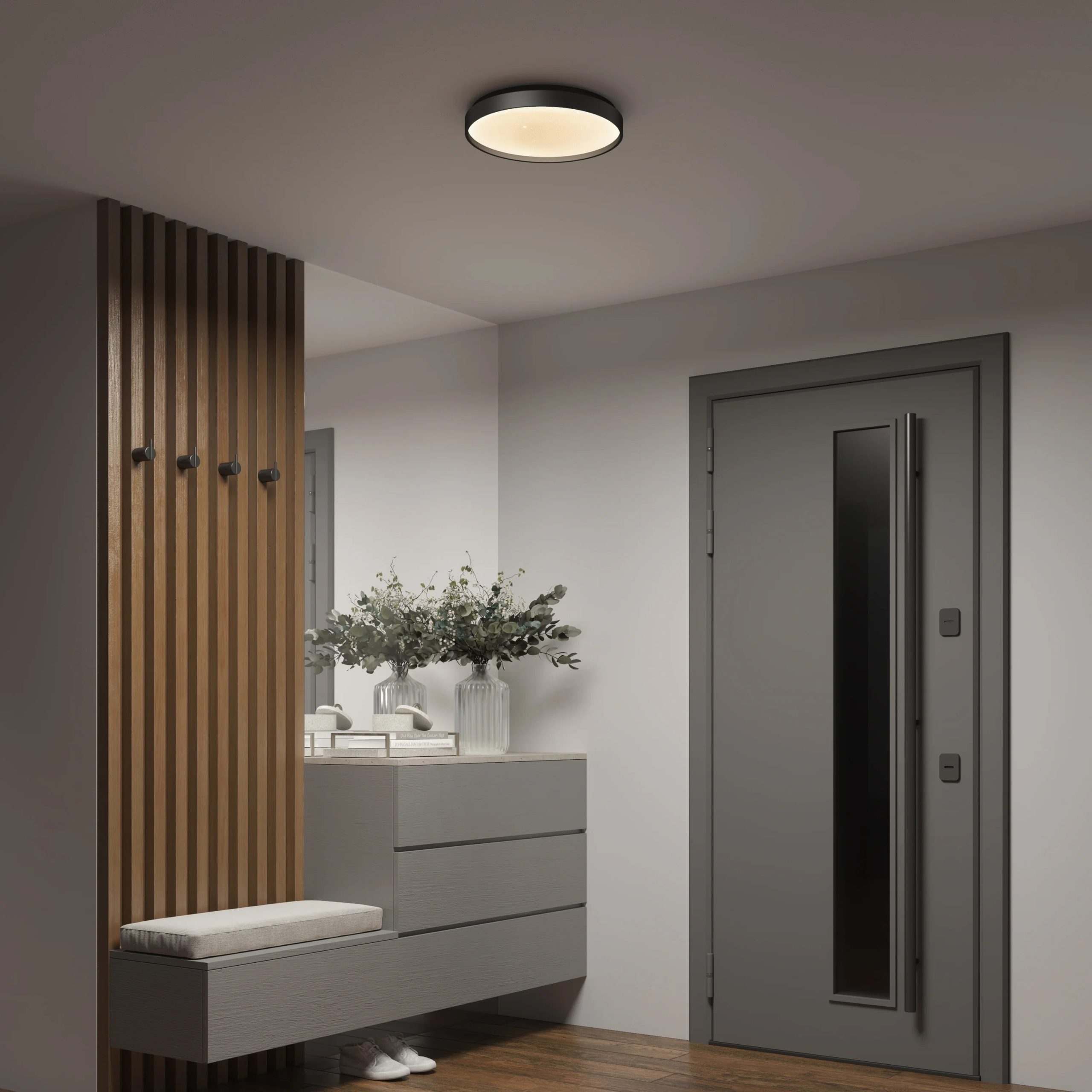 Artika Celestia 15 in. (38 cm) Modern LED Flush Mount Ceiling Light - with remote - Image 5