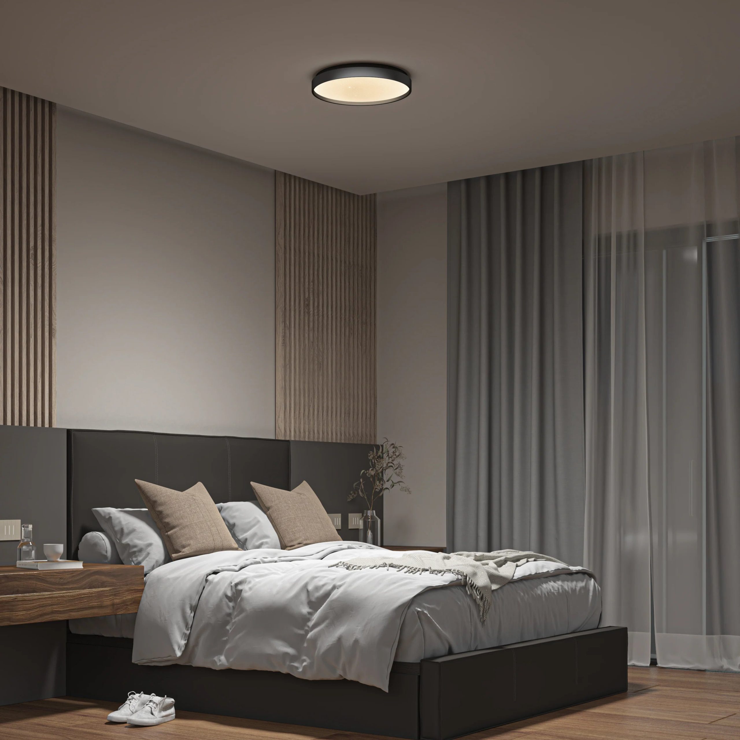 Artika Celestia 15 in. (38 cm) Modern LED Flush Mount Ceiling Light - with remote - Image 7