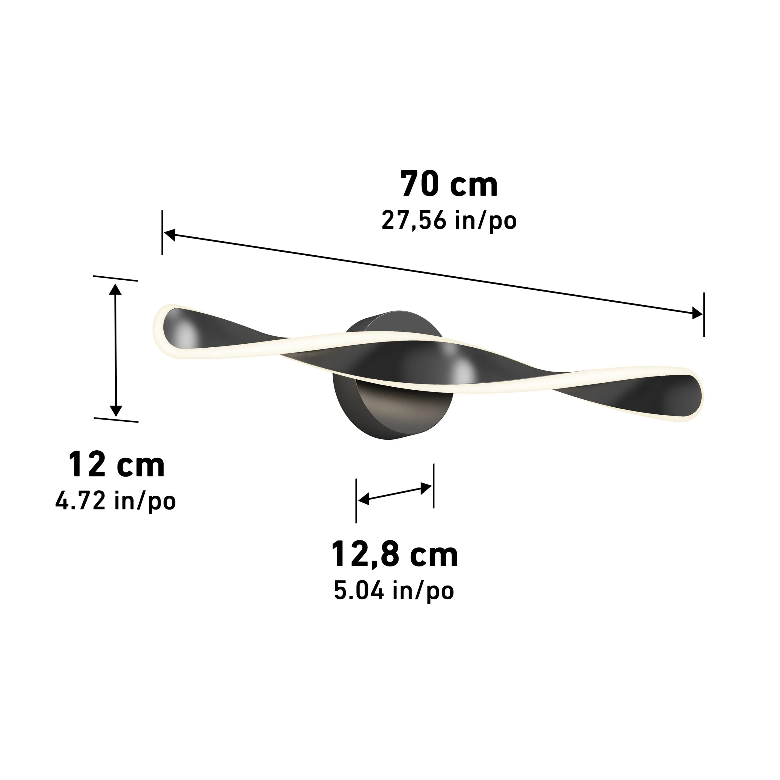 Artika Finley 28-in (70 cm) Integrated LED 3-CCT Vanity Light Bar for Bathroom - Image 16