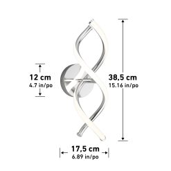 Alternative view of Artika DNA modern LED wall sconce 3 CCT