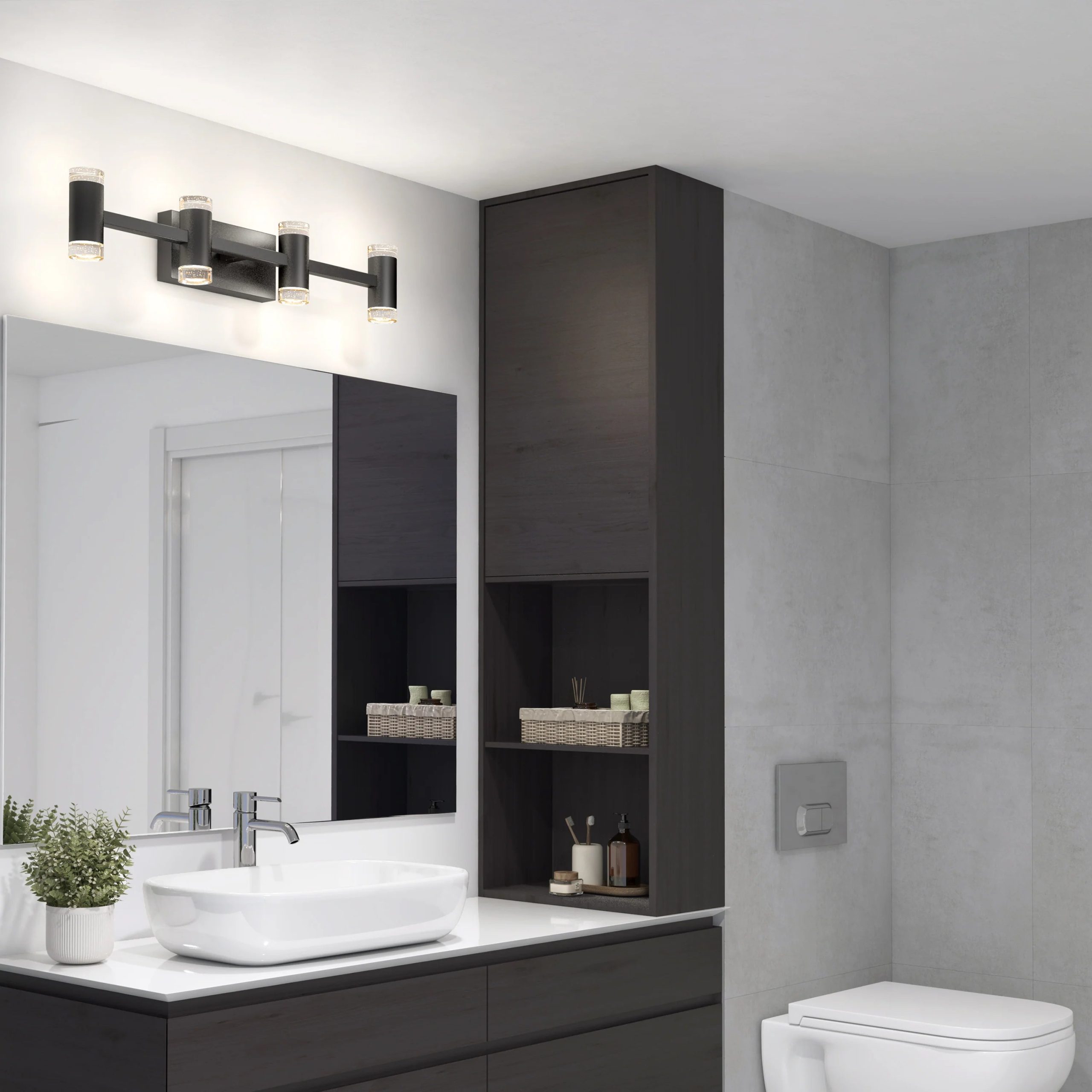 Artika Mist 27-in (67 cm) Integrated LED 5-CCT Vanity Light Bar for Bathroom - Image 2
