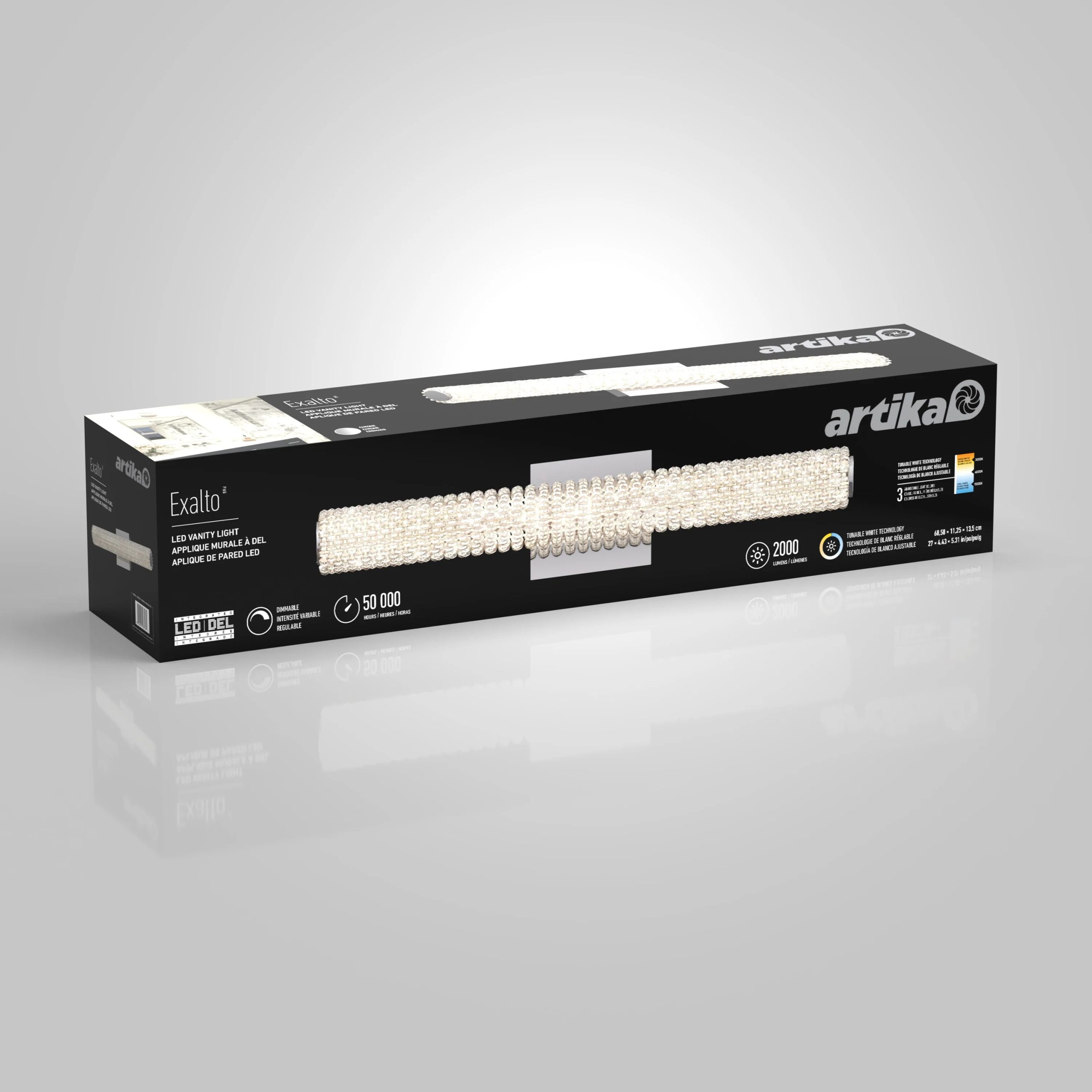 Artika Exalto 27-in (69 cm) Integrated LED Vanity Light Bar for Bathroom - Image 21