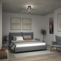 Alternative view of Artika Meridian 12 in. (31 cm) Modern LED Flush Mount Ceiling Light