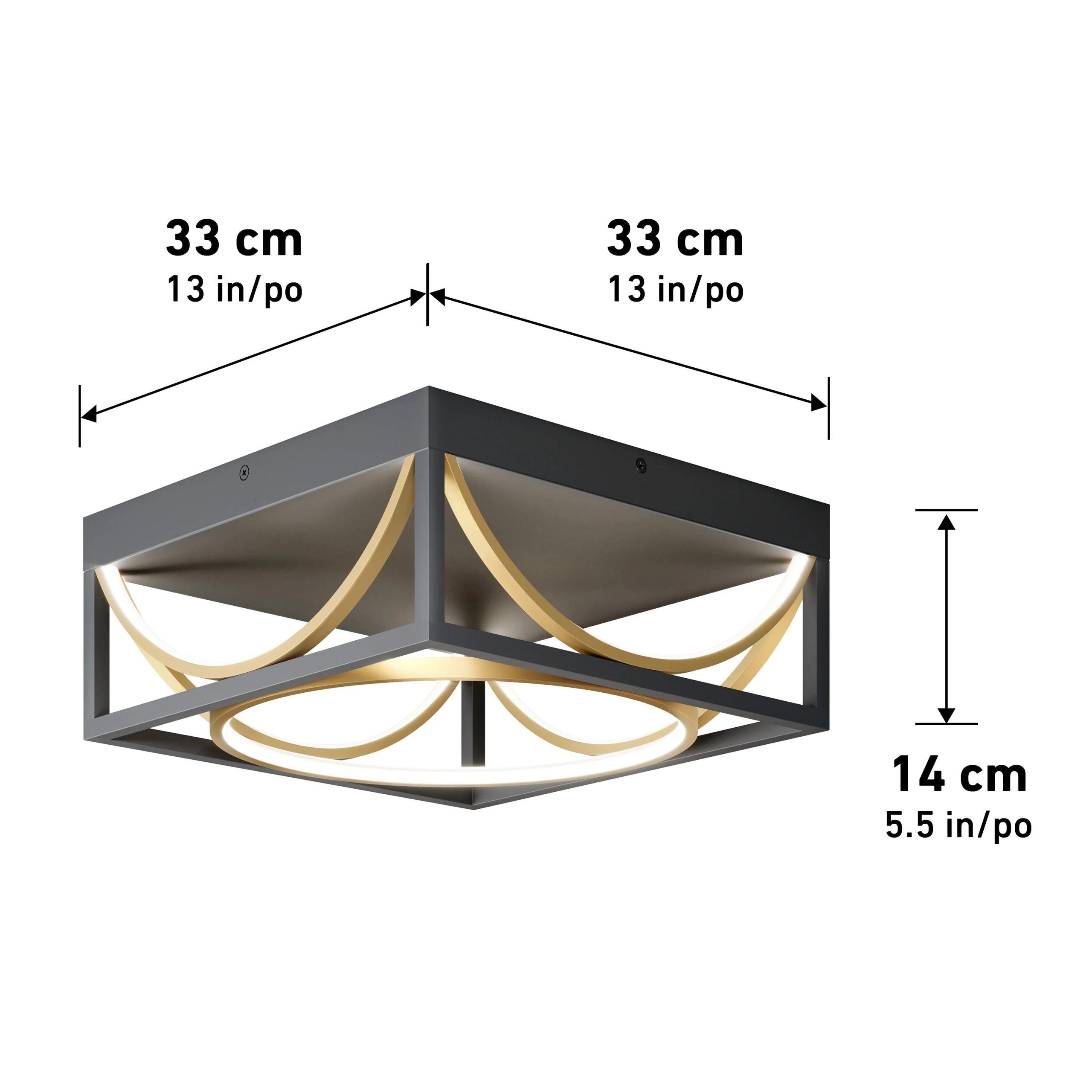Artika Luxury 13 in. (33 cm) Modern LED Flush Mount Ceiling Light - Image 11