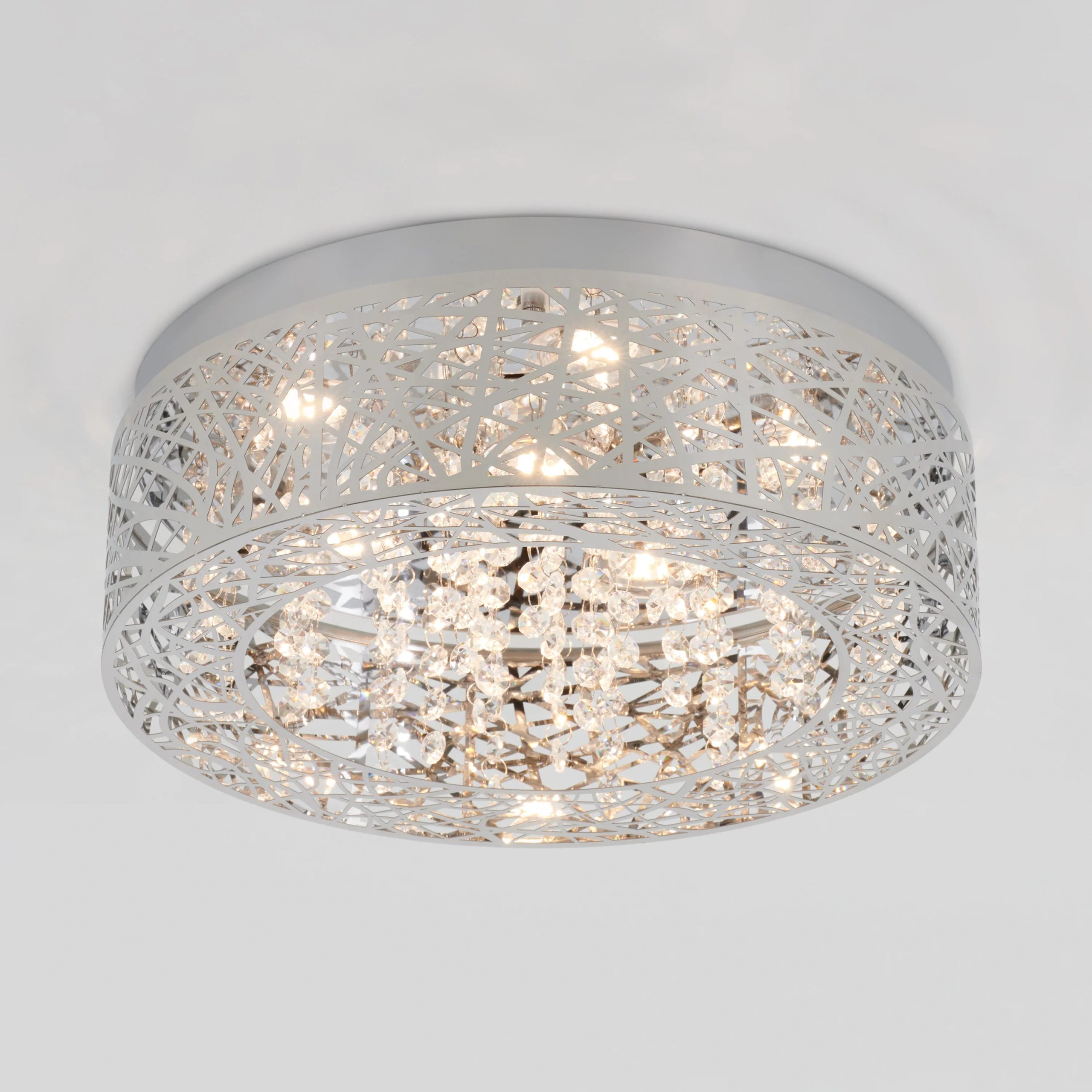 Artika Crystal Nest 15 in. (38 cm) LED Flush Mount Ceiling Light - Image 3