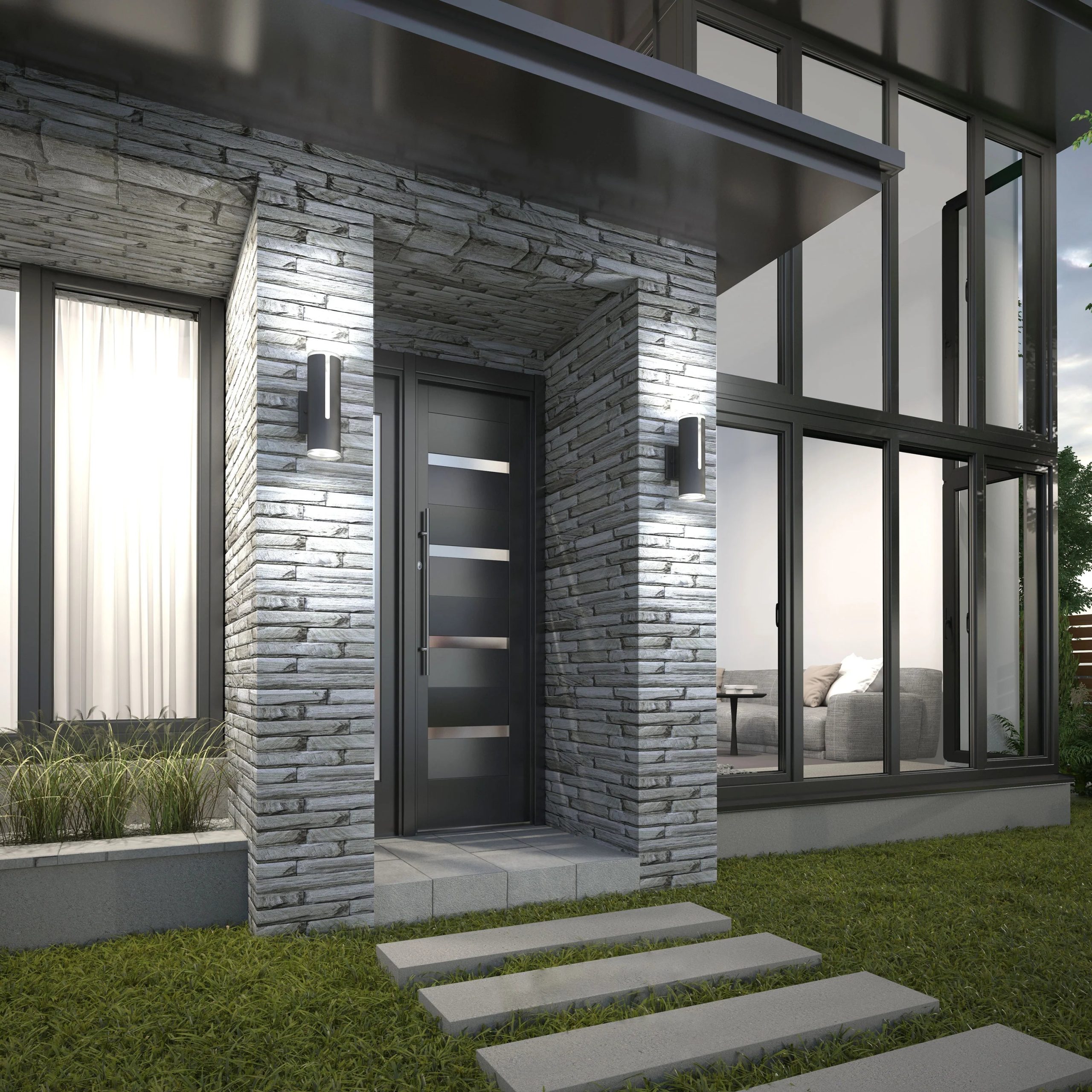 Artika Linea modern indoor-outdoor LED wall light - Image 9