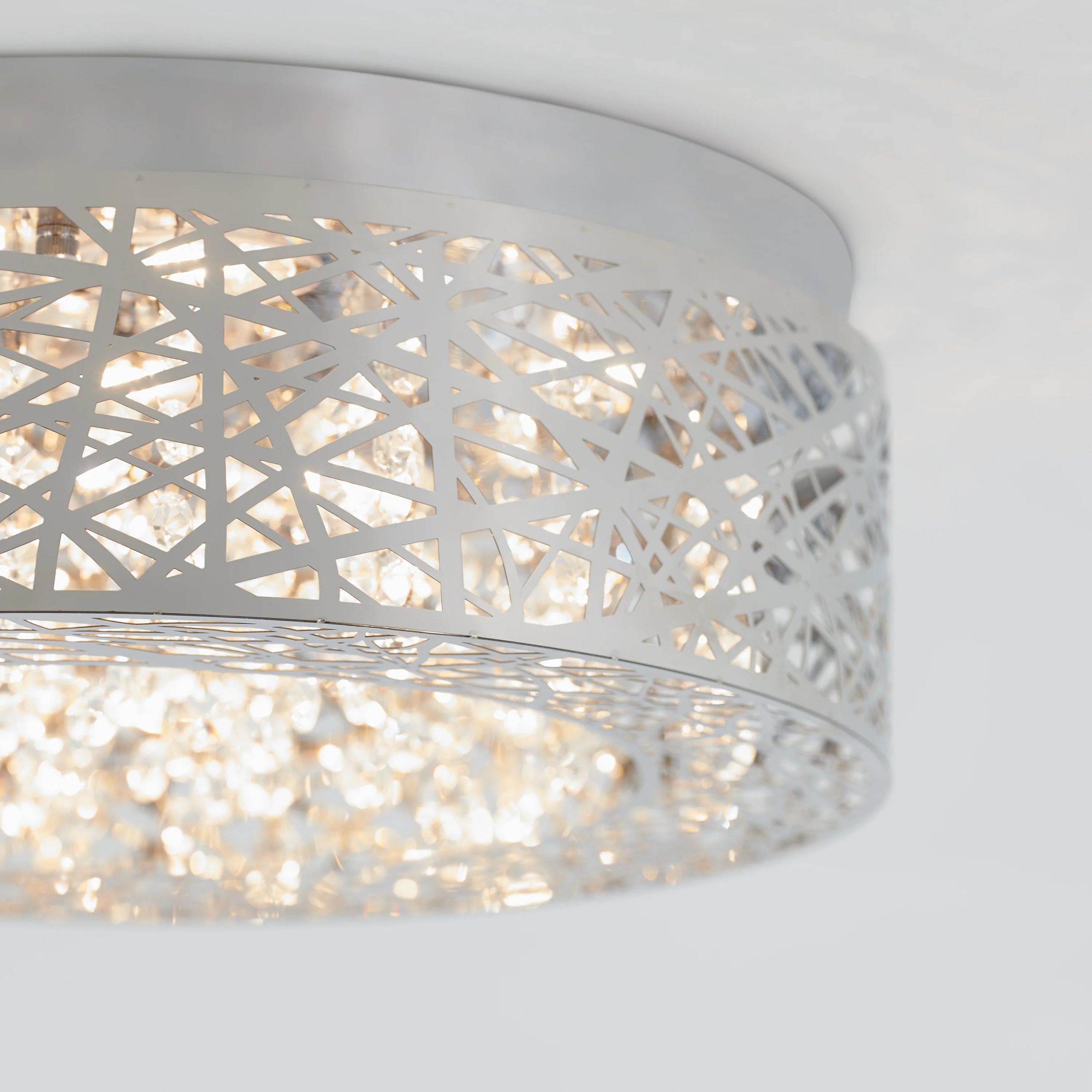 Artika Crystal Nest 15 in. (38 cm) LED Flush Mount Ceiling Light - Image 5