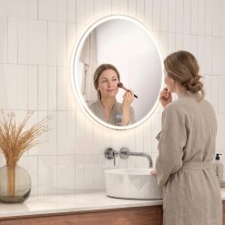 Alternative view of Artika Emeraude 24 in. x 24 in. (61 x 61 cm) Anti-Fog LED Bathroom Mirror