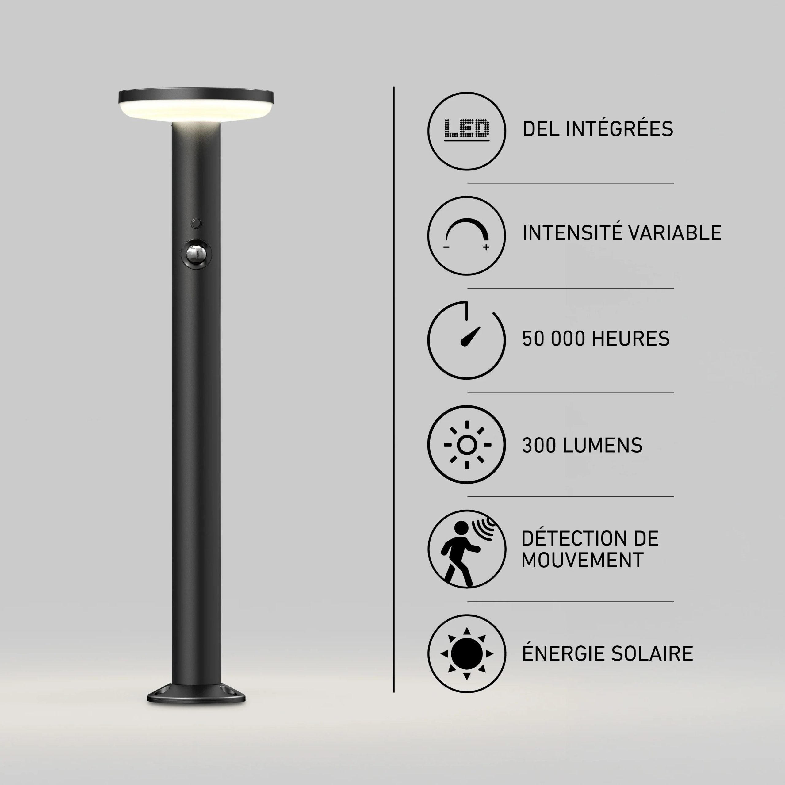 Artika Urbia Solar LED Bollard with Motion Sensor - Image 20