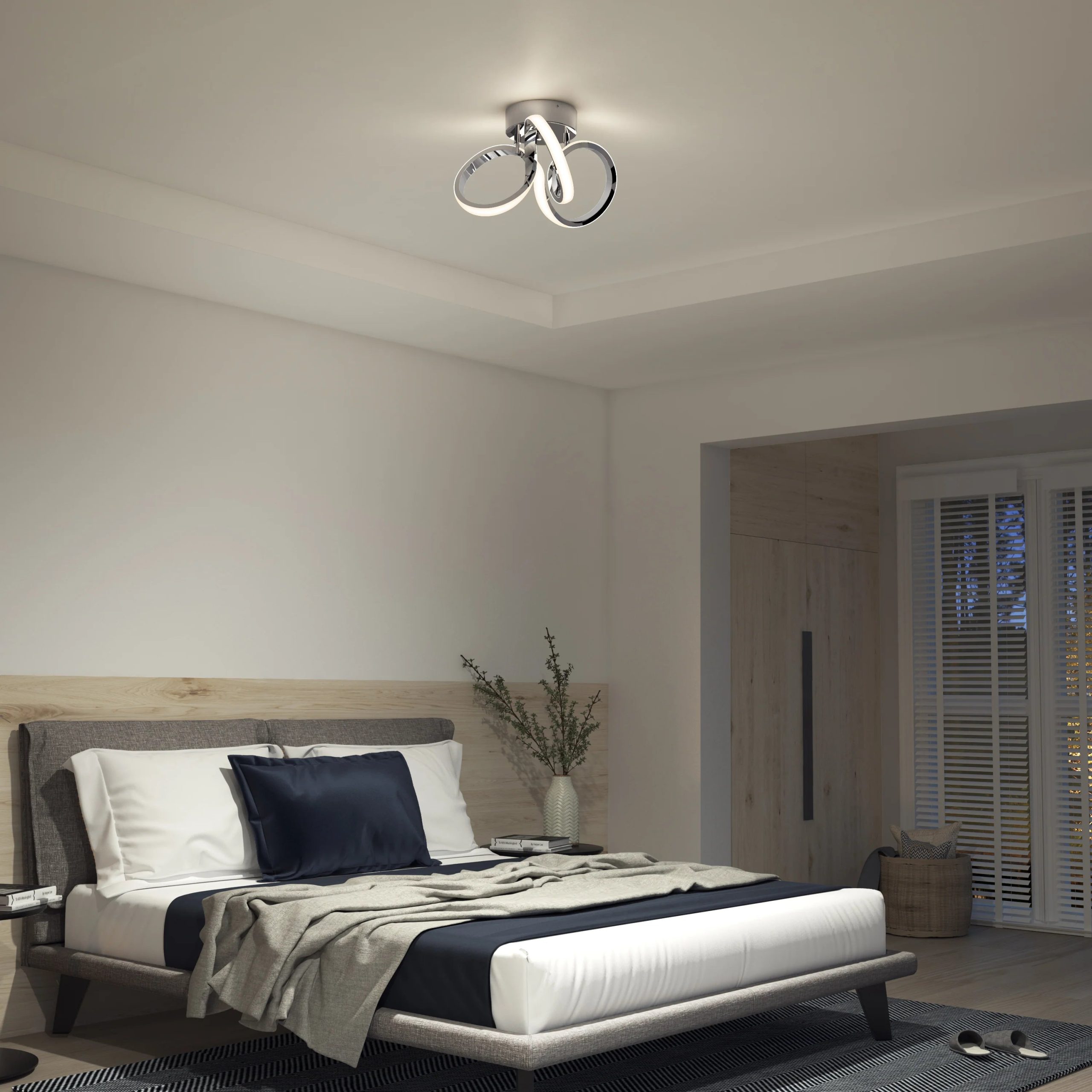 Artika Swirl 14 in. (35 cm) Modern LED Flush Mount Ceiling Light - Image 5