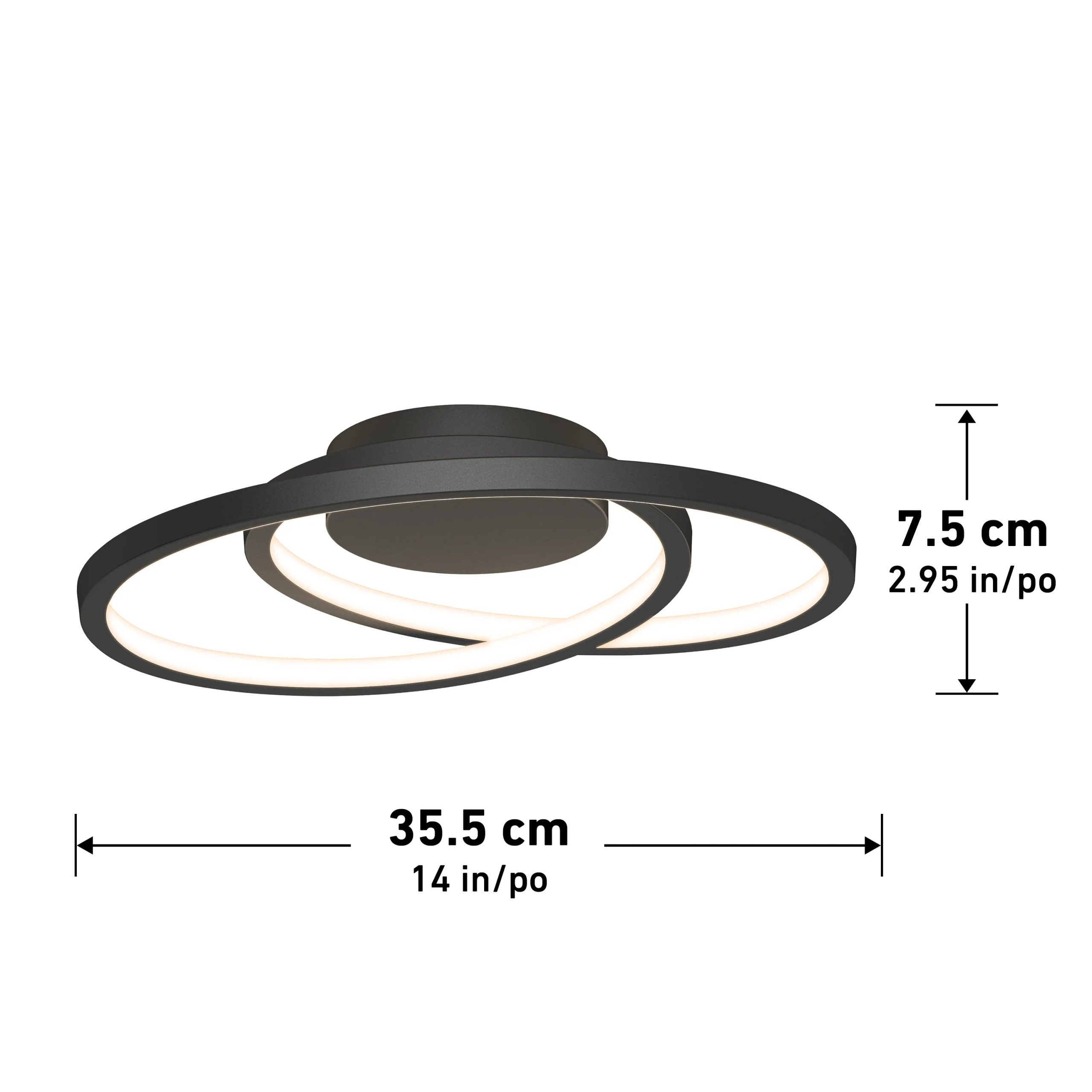 Artika Salto 14 in. (36 cm) Modern LED Flush Mount Ceiling Light - Image 17