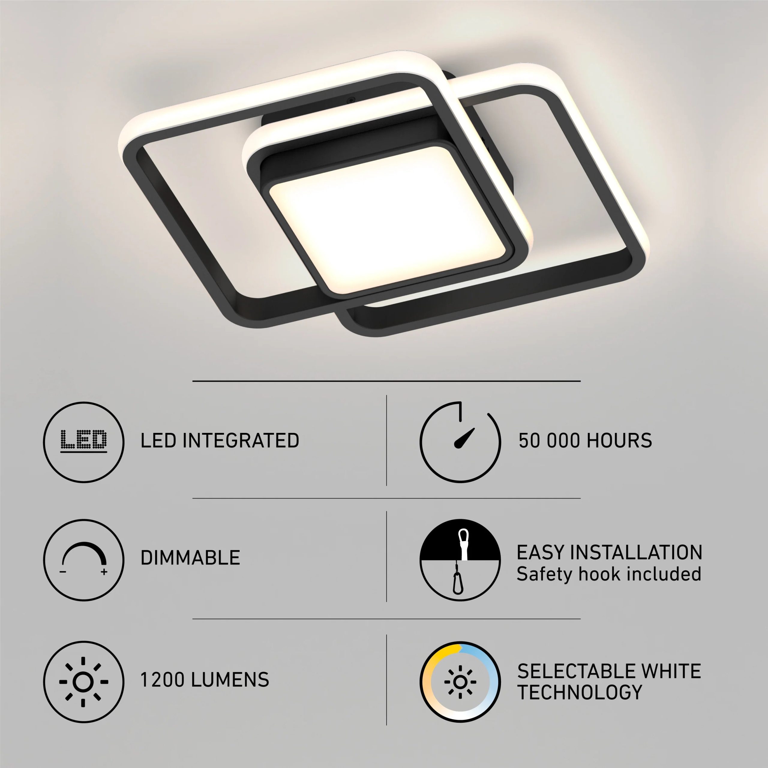 Artika Romeson 11 in. (28 cm) Modern LED Flush Mount Ceiling Light 5 CCT - Image 9