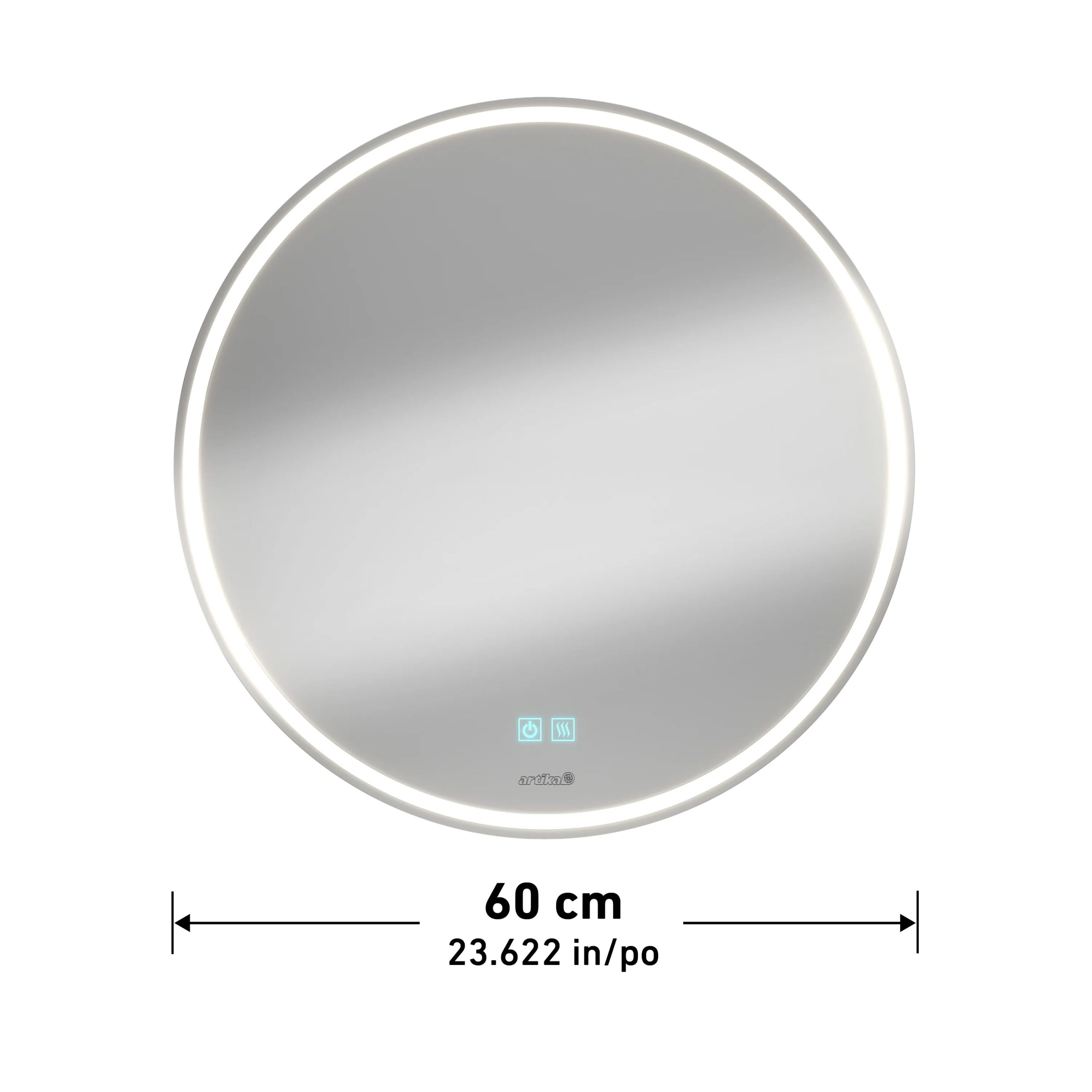Artika Emeraude 24 in. x 24 in. (61 x 61 cm) Anti-Fog LED Bathroom Mirror - Image 8
