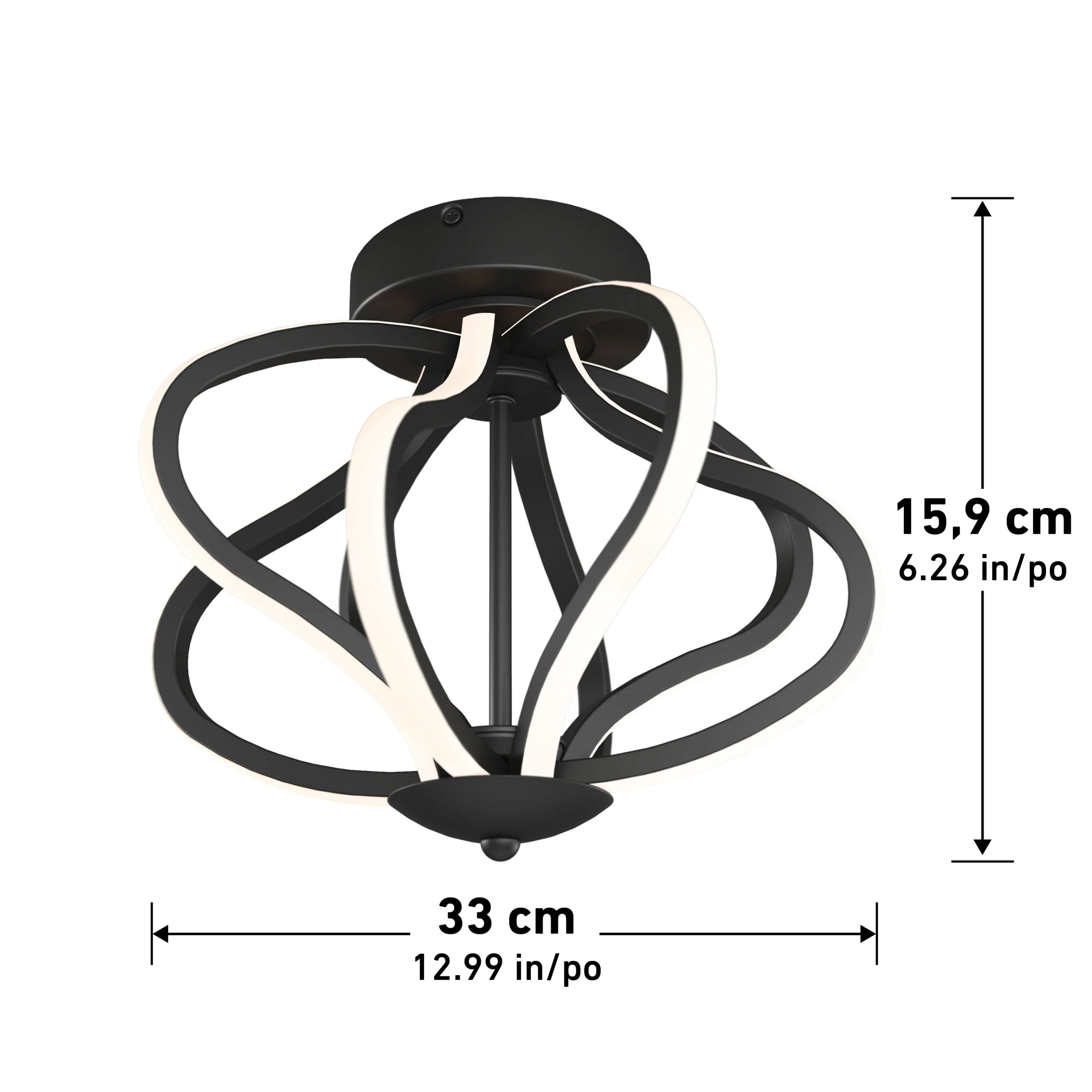 Artika Meridian 12 in. (31 cm) Modern LED Flush Mount Ceiling Light - Image 10