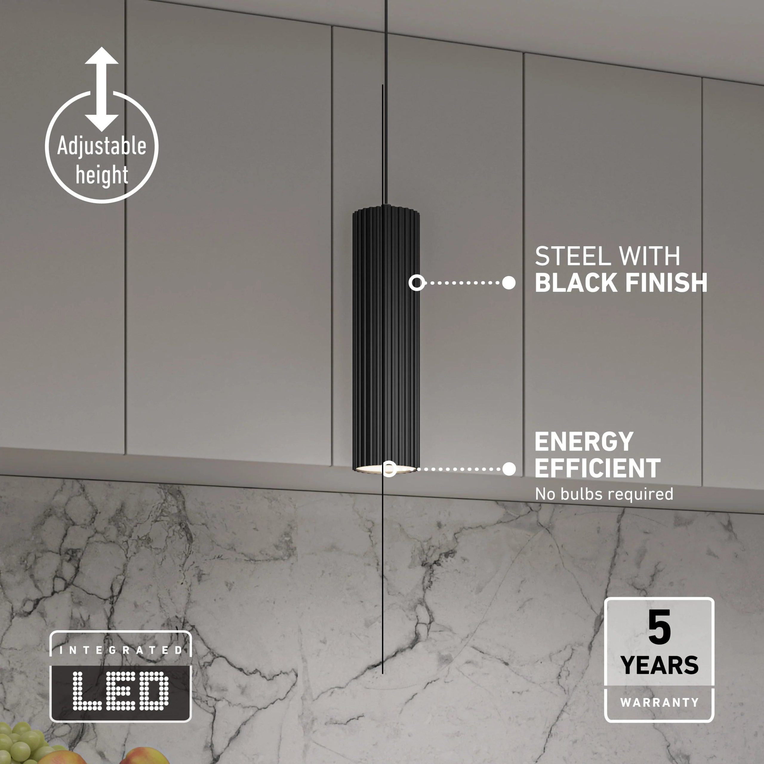 Artika Groove LED modern pendant light 3 CCT - Image 9
