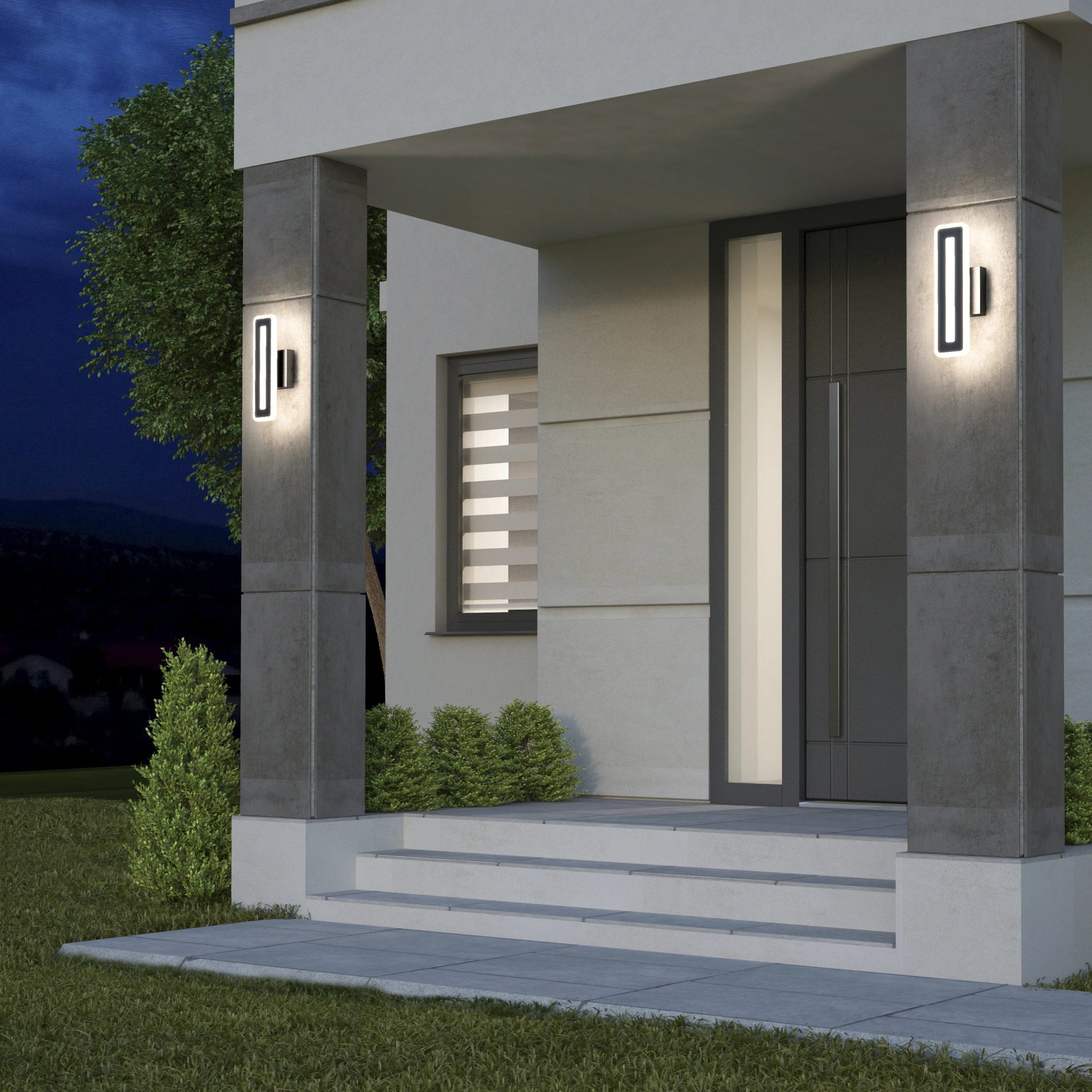 Artika Evasion modern indoor-outdoor LED wall light 3 CCT - Image 2