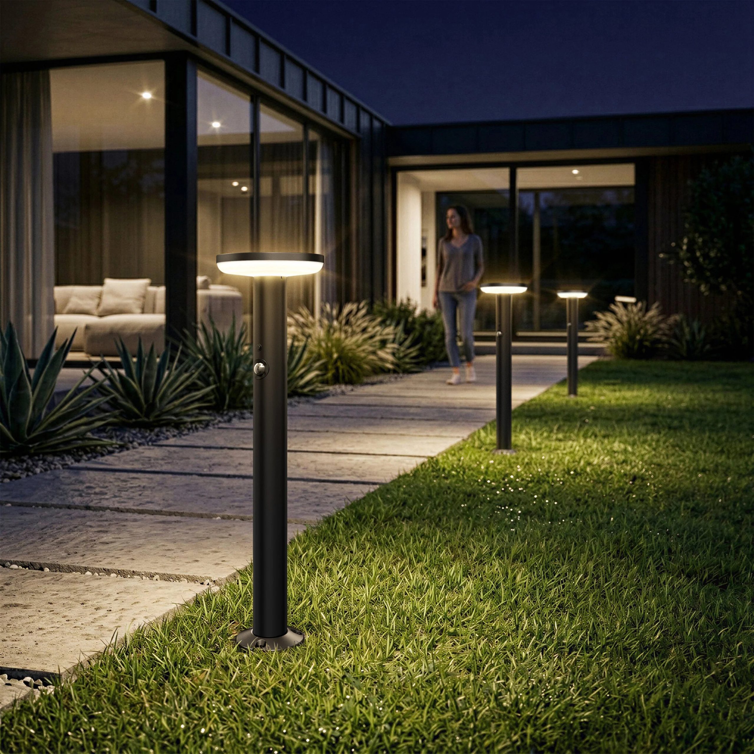 Artika Urbia Solar LED Bollard with Motion Sensor - Image 6
